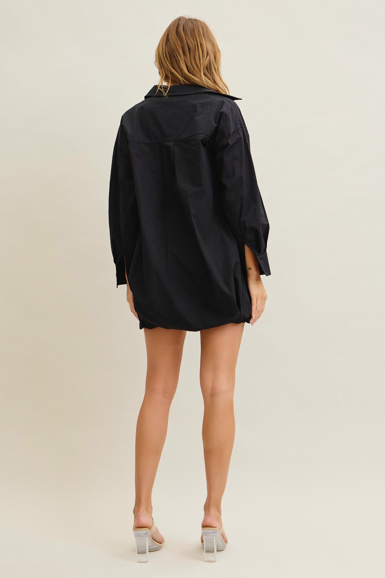 Bubble Breeze Woven Shirt Dress