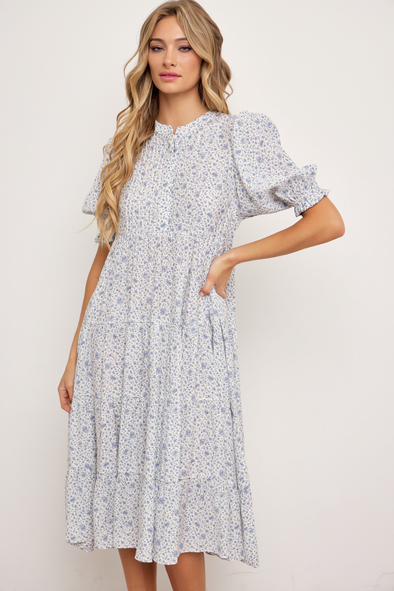 Sarah Tiered Midi Dress