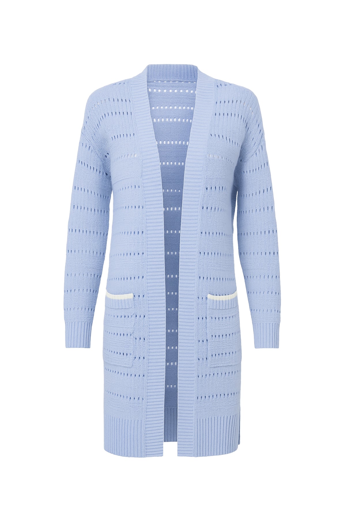 Heartfelt Comfort Cardigan With Heart Motive