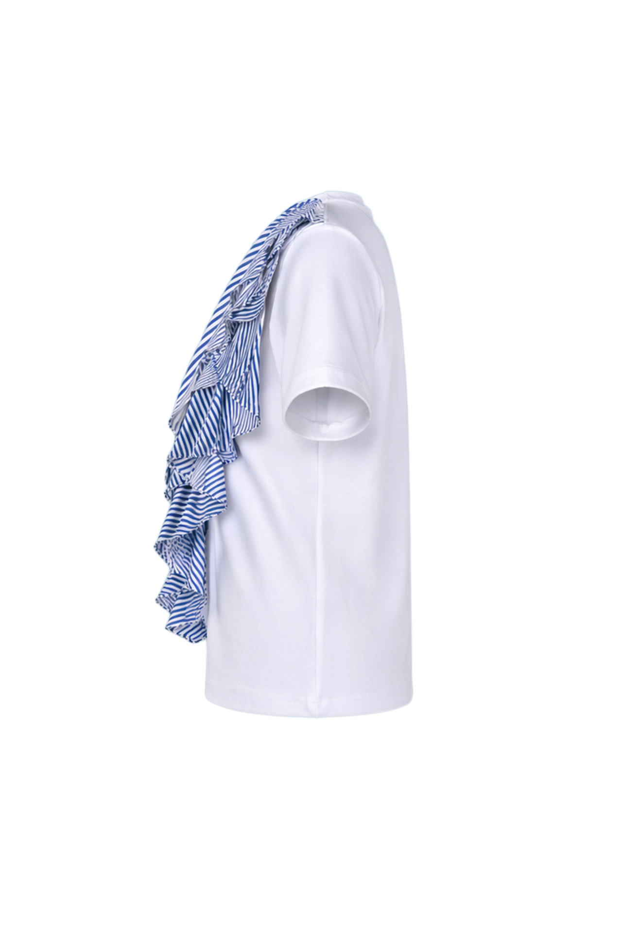Echo Ruffle Knit Short Sleeve Top