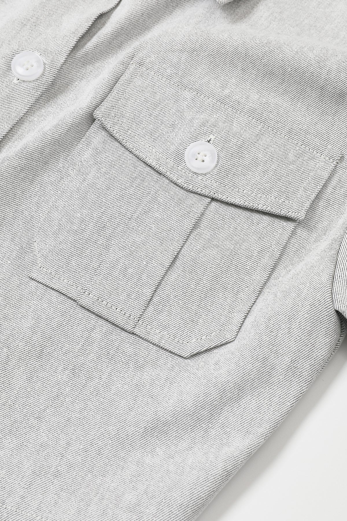 Day Trip Woven Button Down Crop Jacket