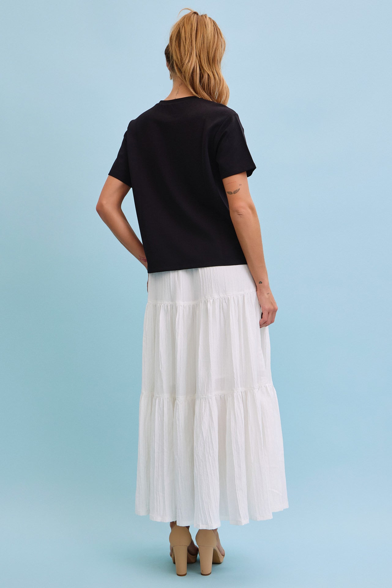 Bright Bloom Big Flower Short Sleeve Top