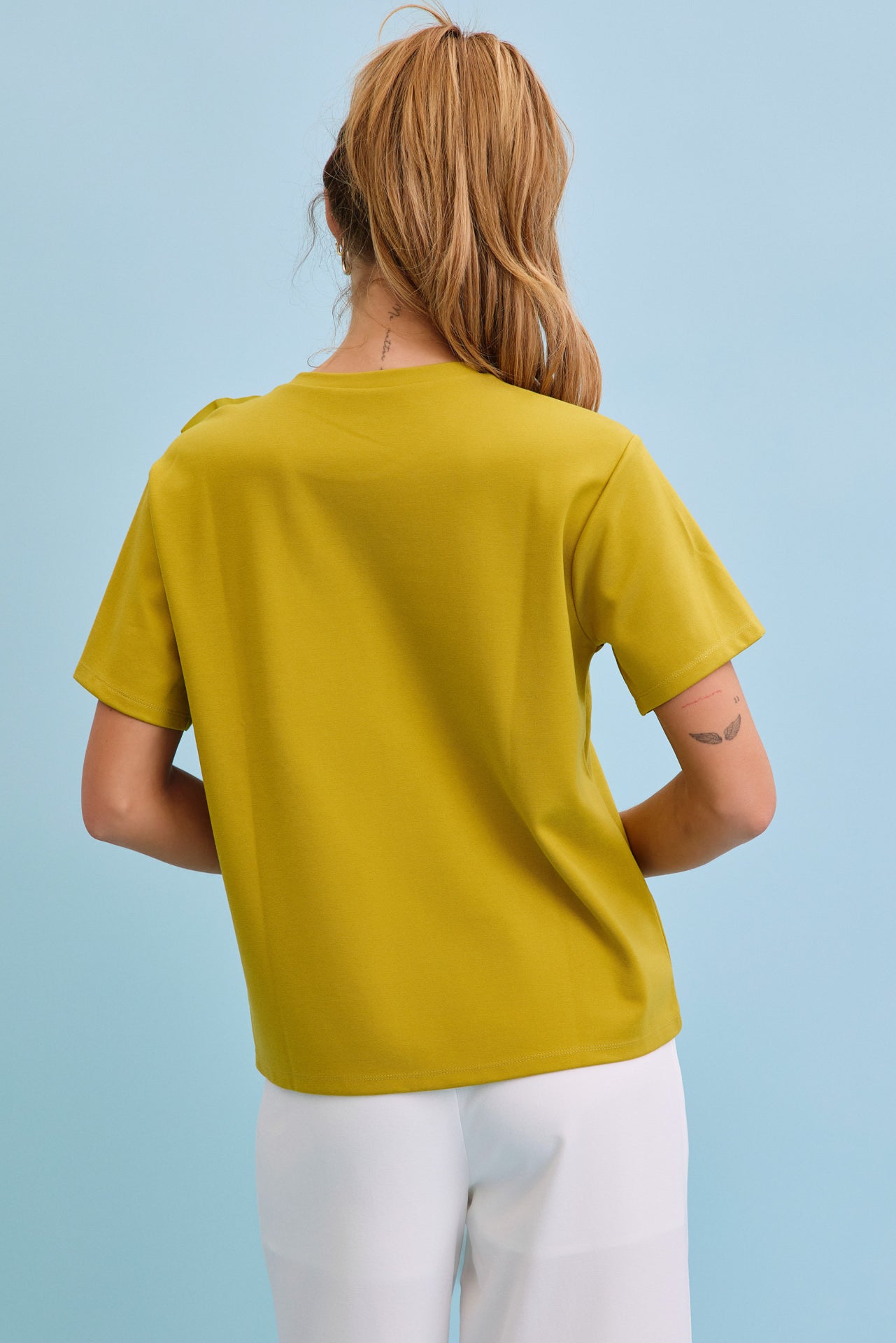 Bright Bloom Big Flower Short Sleeve Top