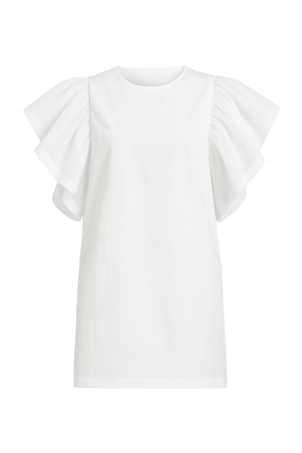 Airy Elegance Woven Oversized Sleeve Dress