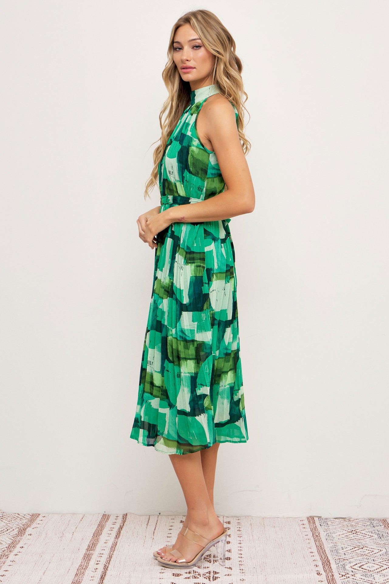 Kate Pleated Midi Dress