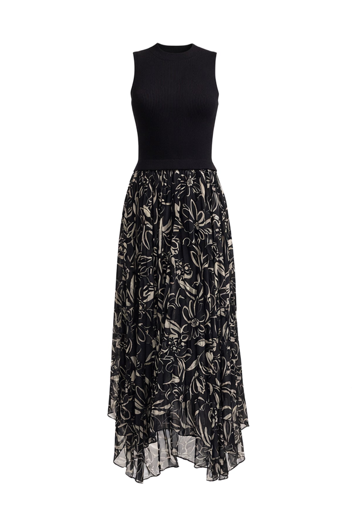Fiorella Print Sleeveless Dress