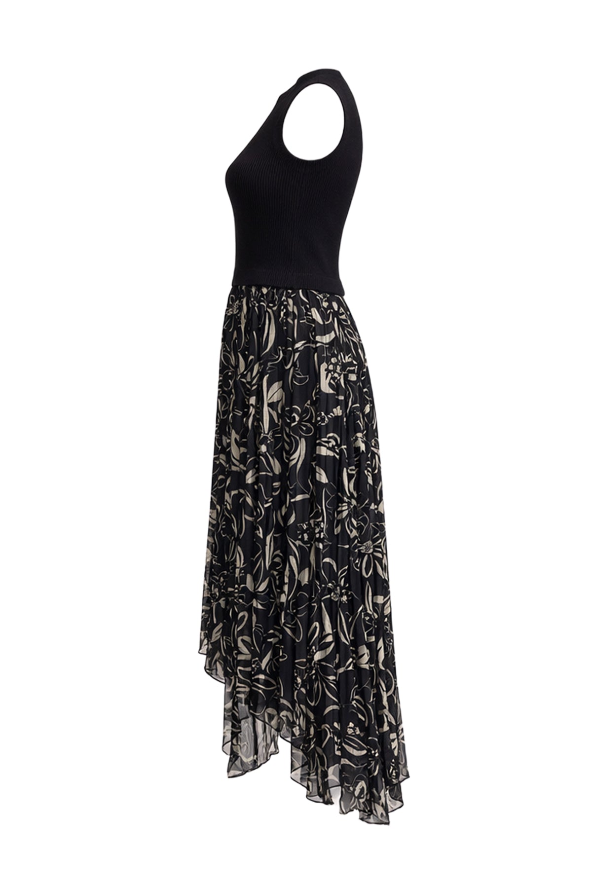 Fiorella Print Sleeveless Dress