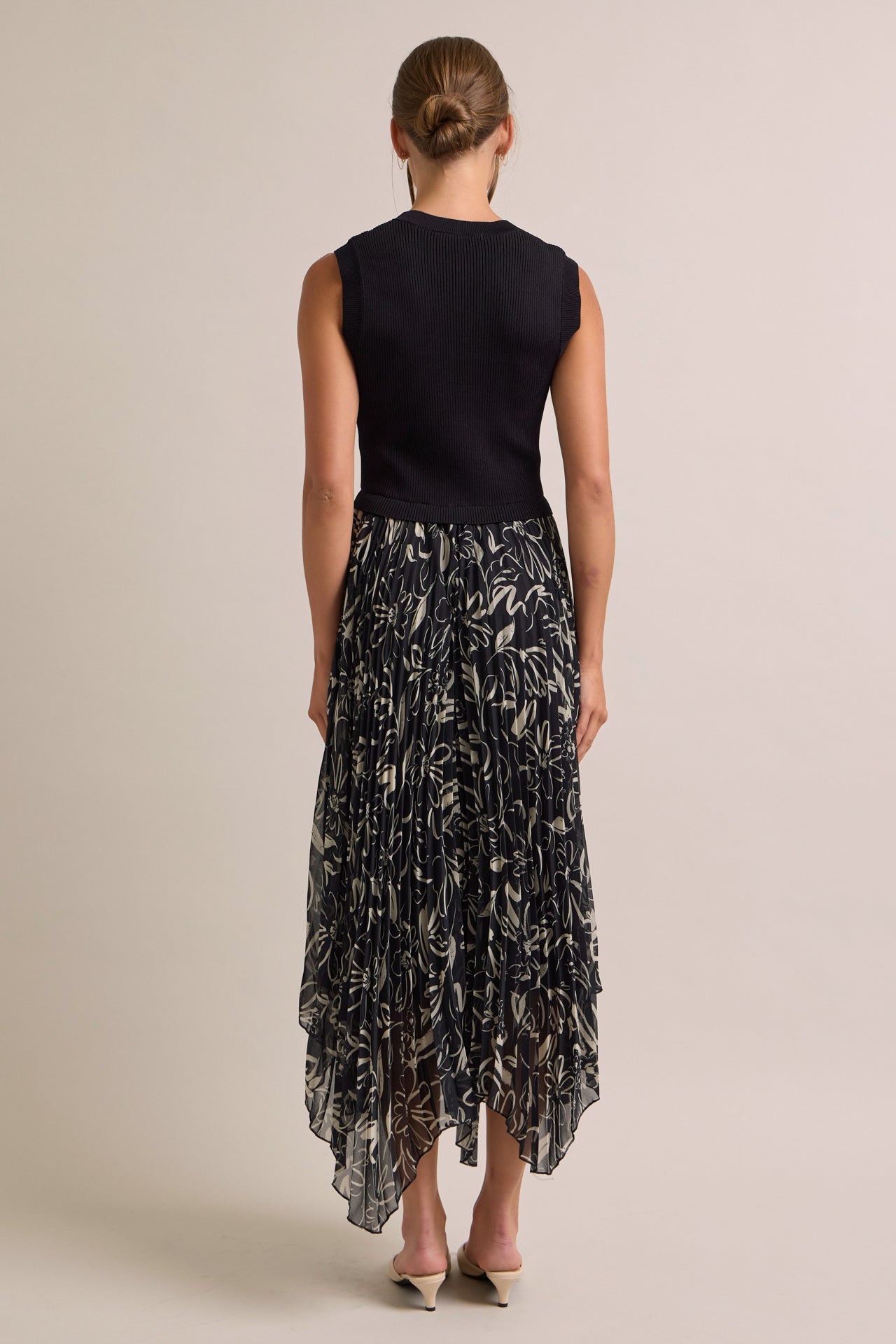 Fiorella Print Sleeveless Dress