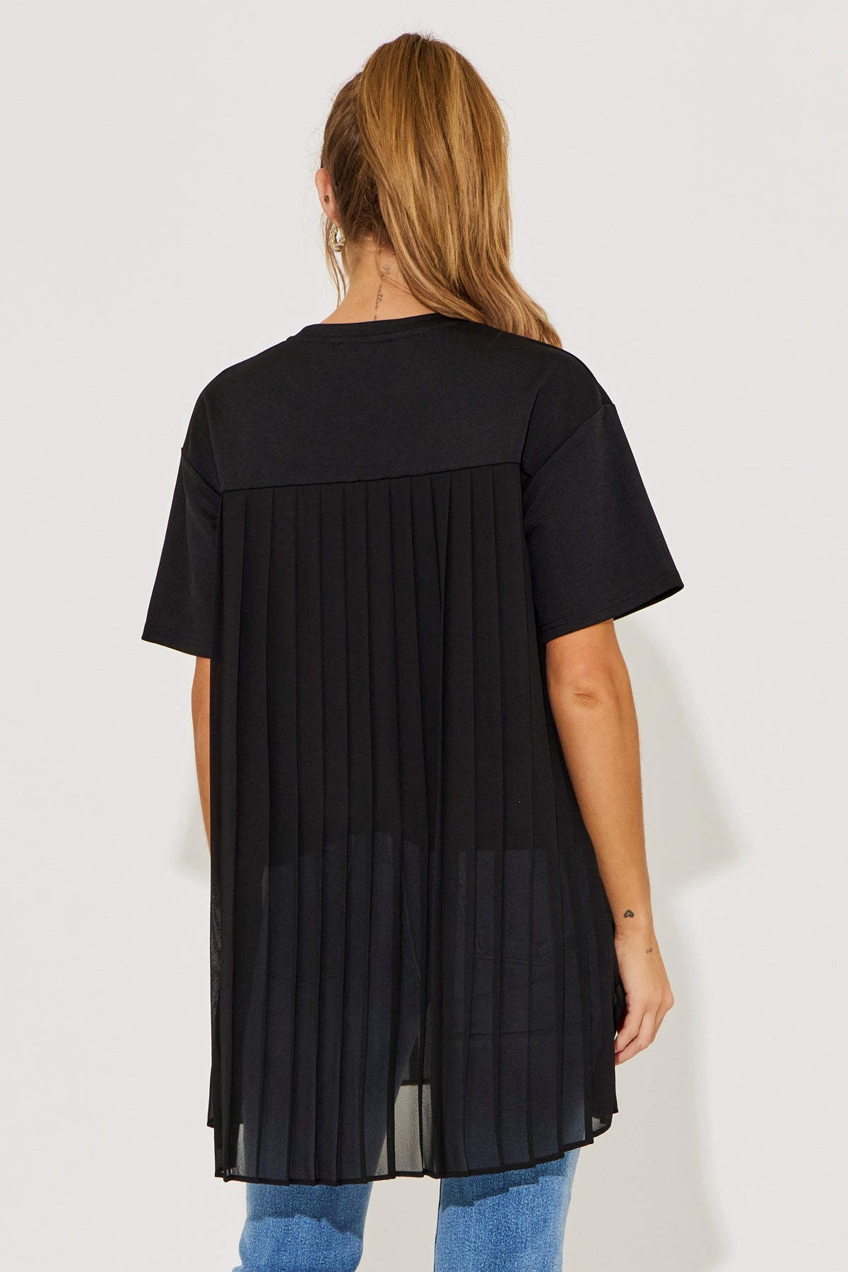 Maisie Pleated Short Sleeve Top