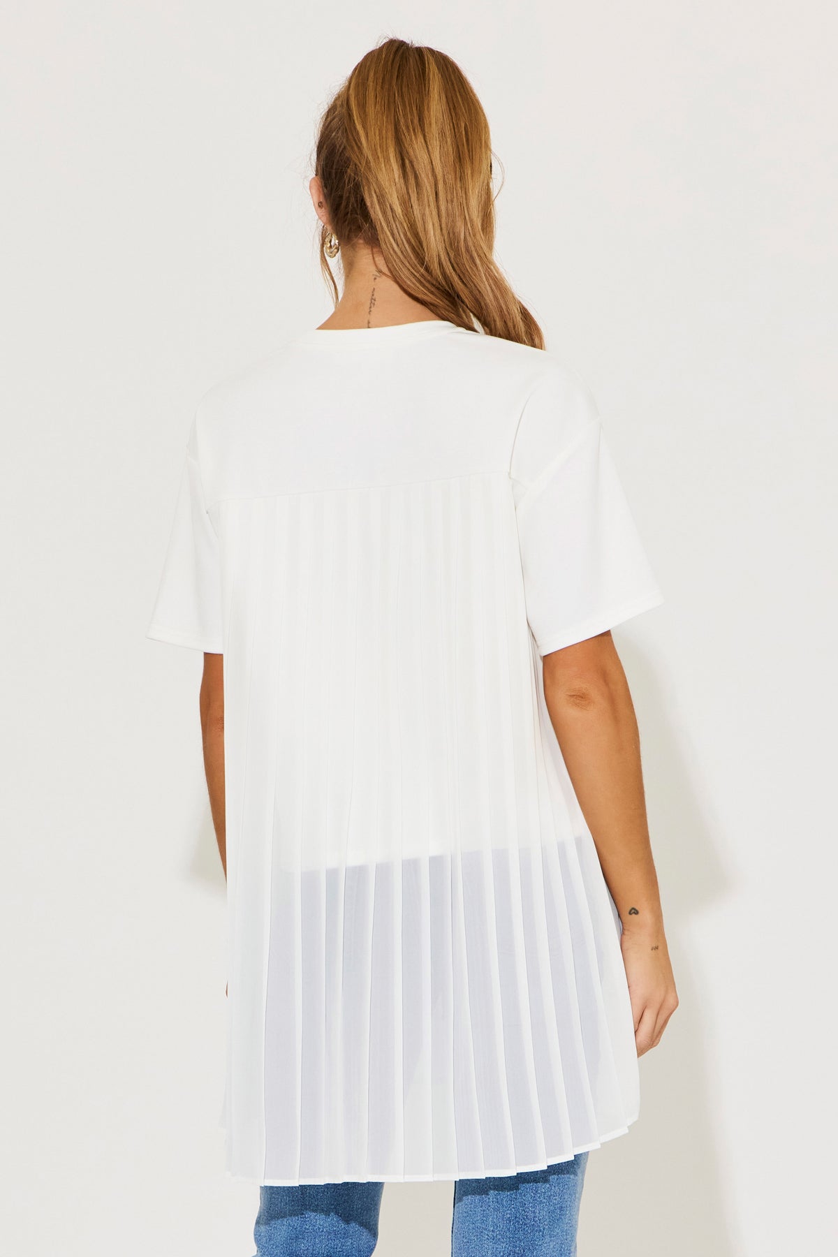 Maisie Pleated Short Sleeve Top