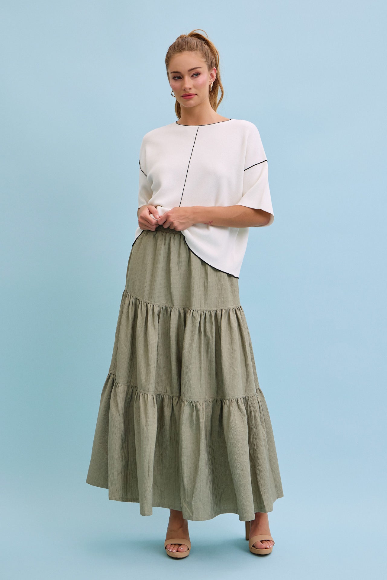 Amber Tiered Maxi Skirt