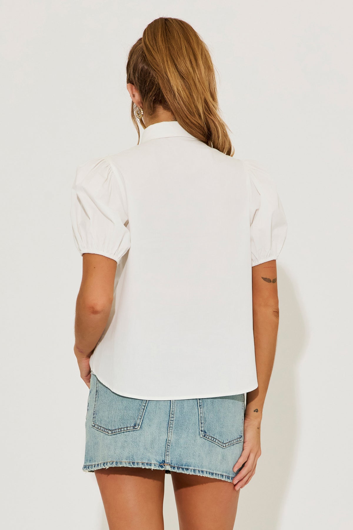 Ruffled Collar Charm Top