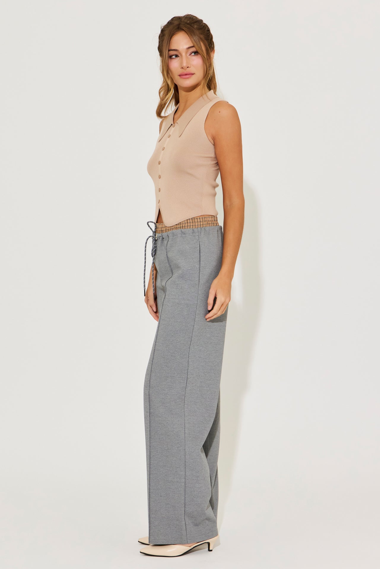 Gwen Pituck Detail Pants With Draw String