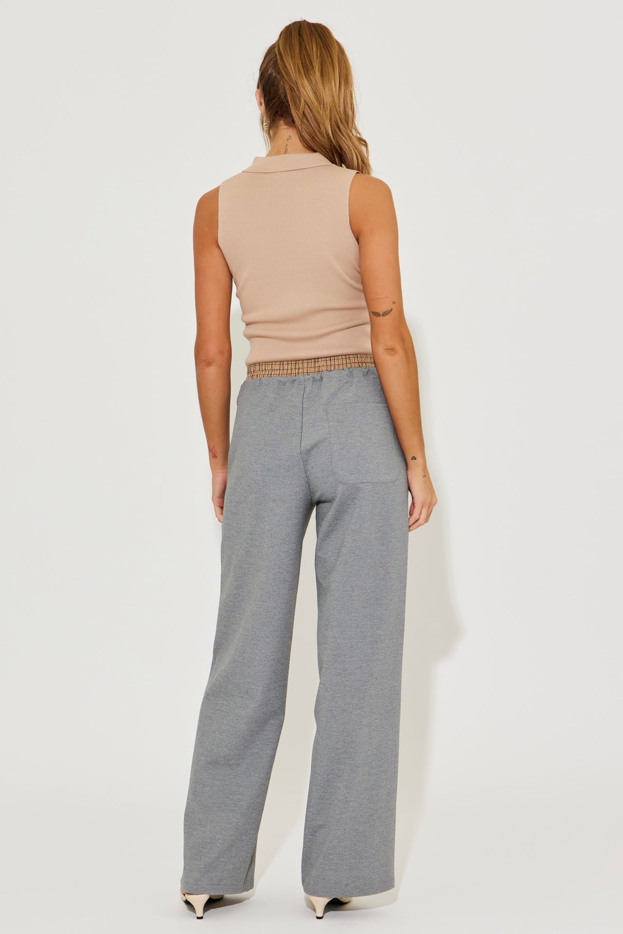 Gwen Pituck Detail Pants With Draw String