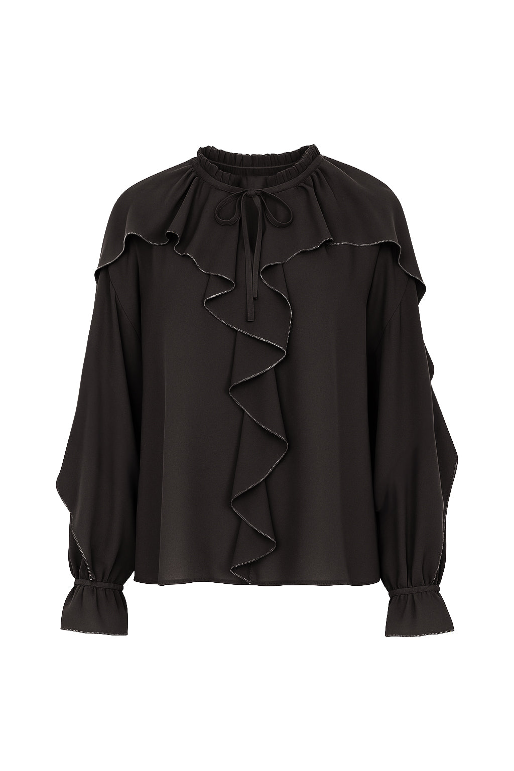 Falling Ruffles Long Sleeve Top