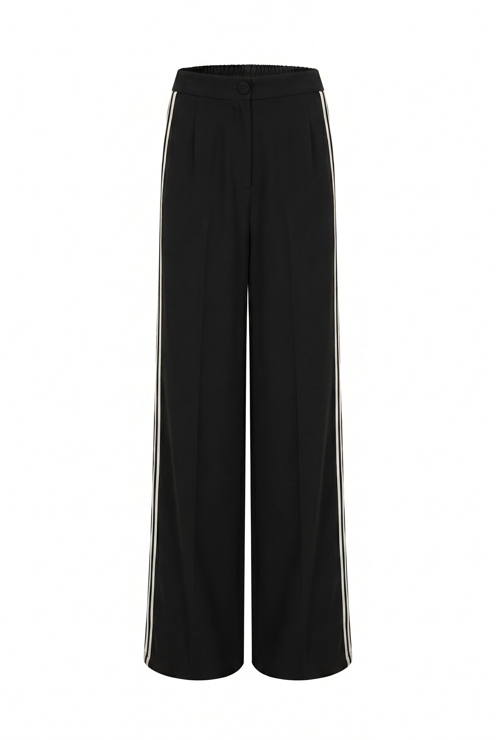 Woven Knit Mix Wide Pants