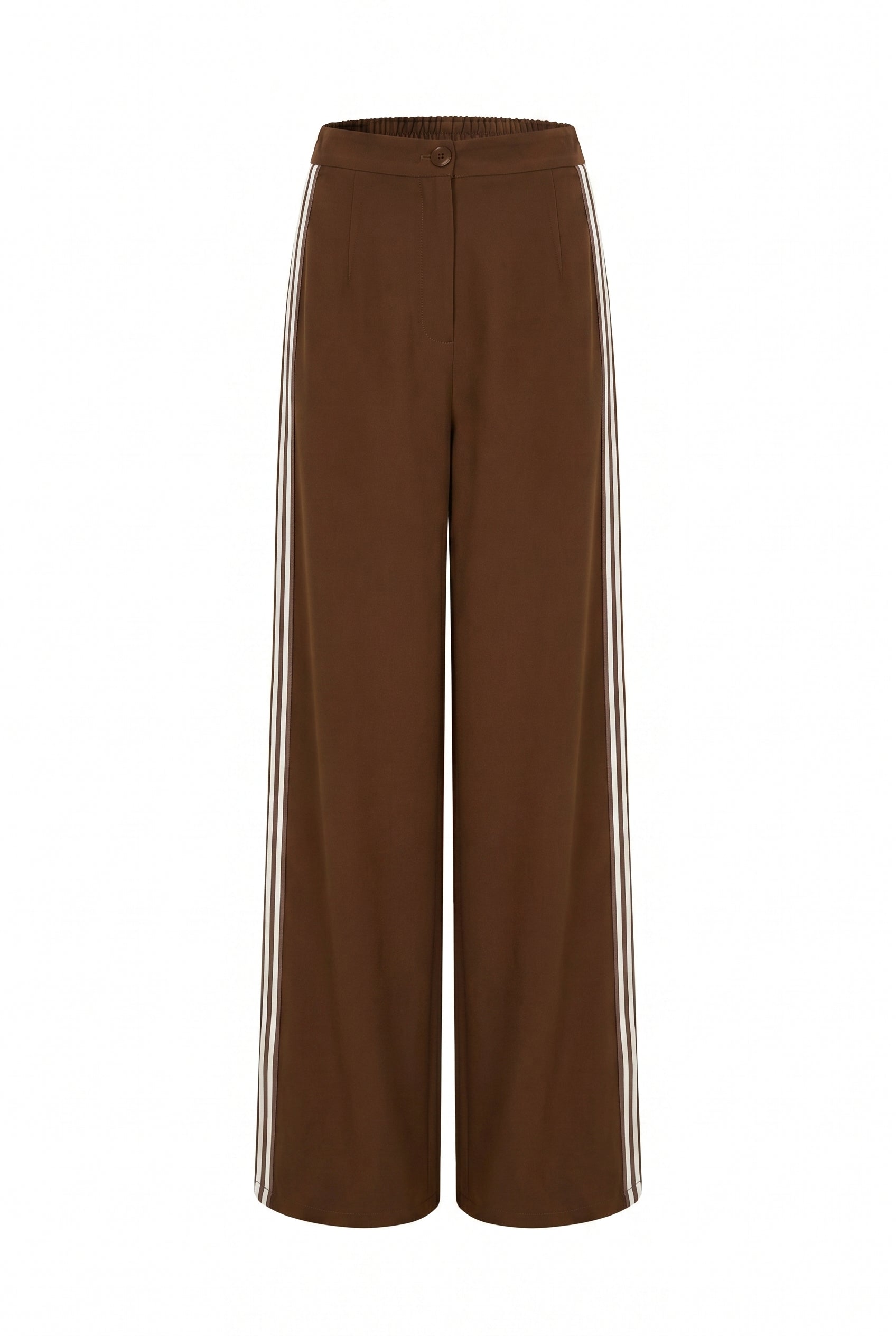 Woven Knit Mix Wide Pants