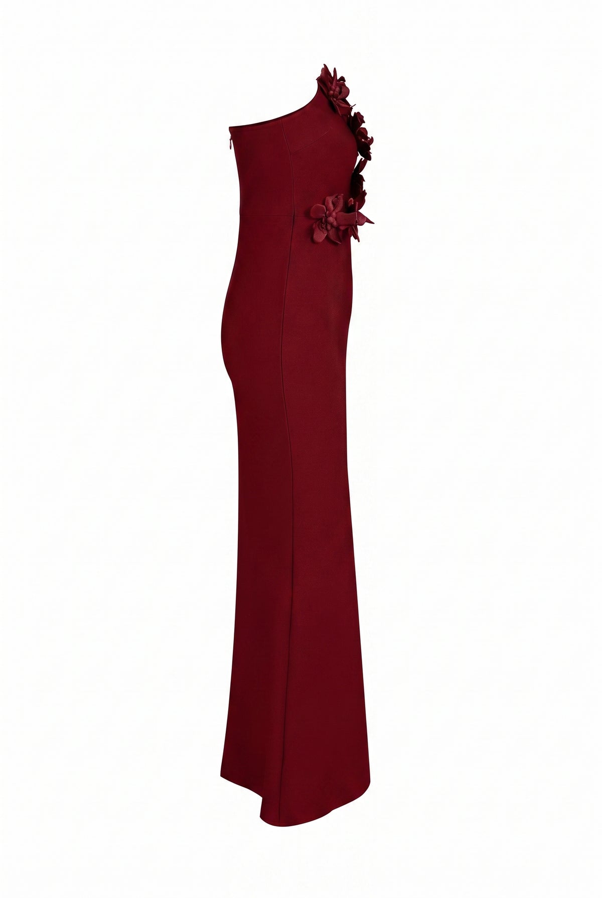 Sleeveless V-neck Bandage Dress with Flower Detail