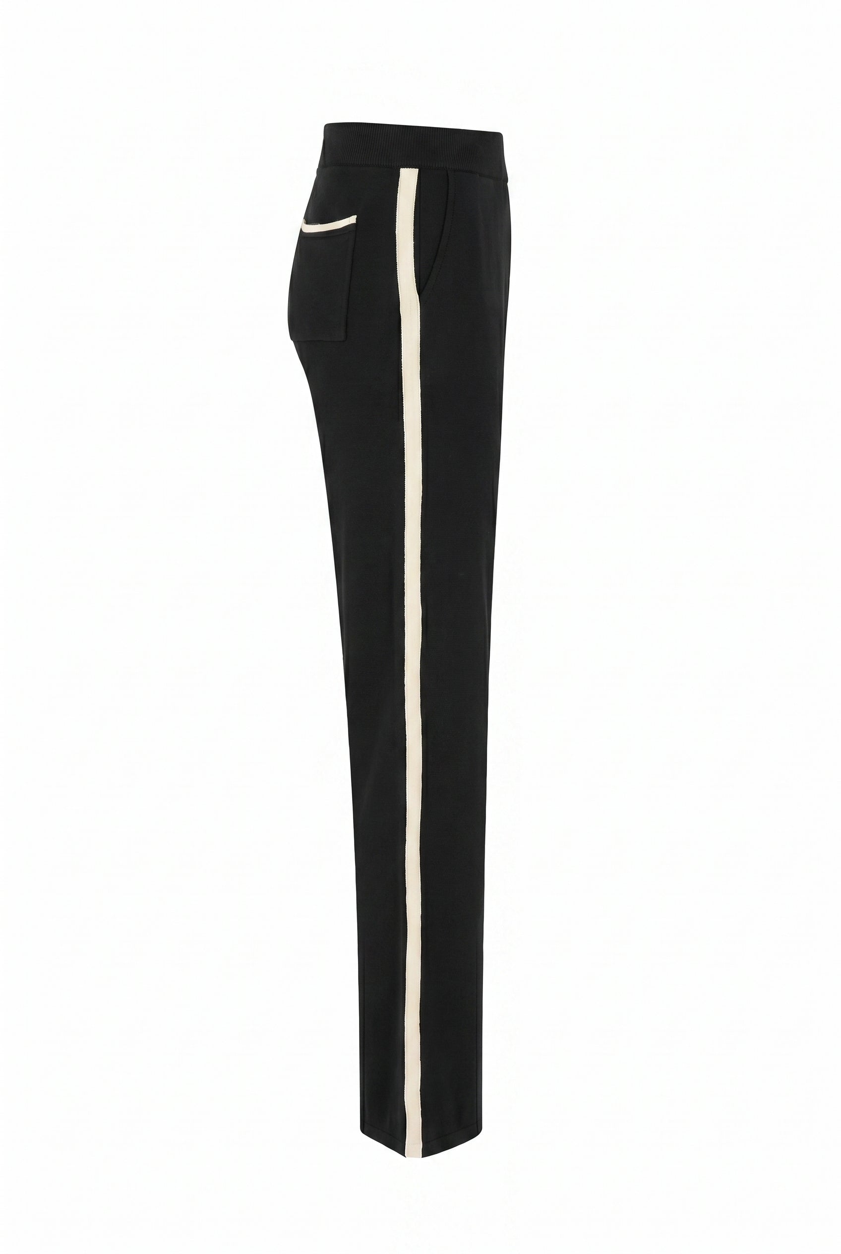 Side Striped Wide Knit Pants