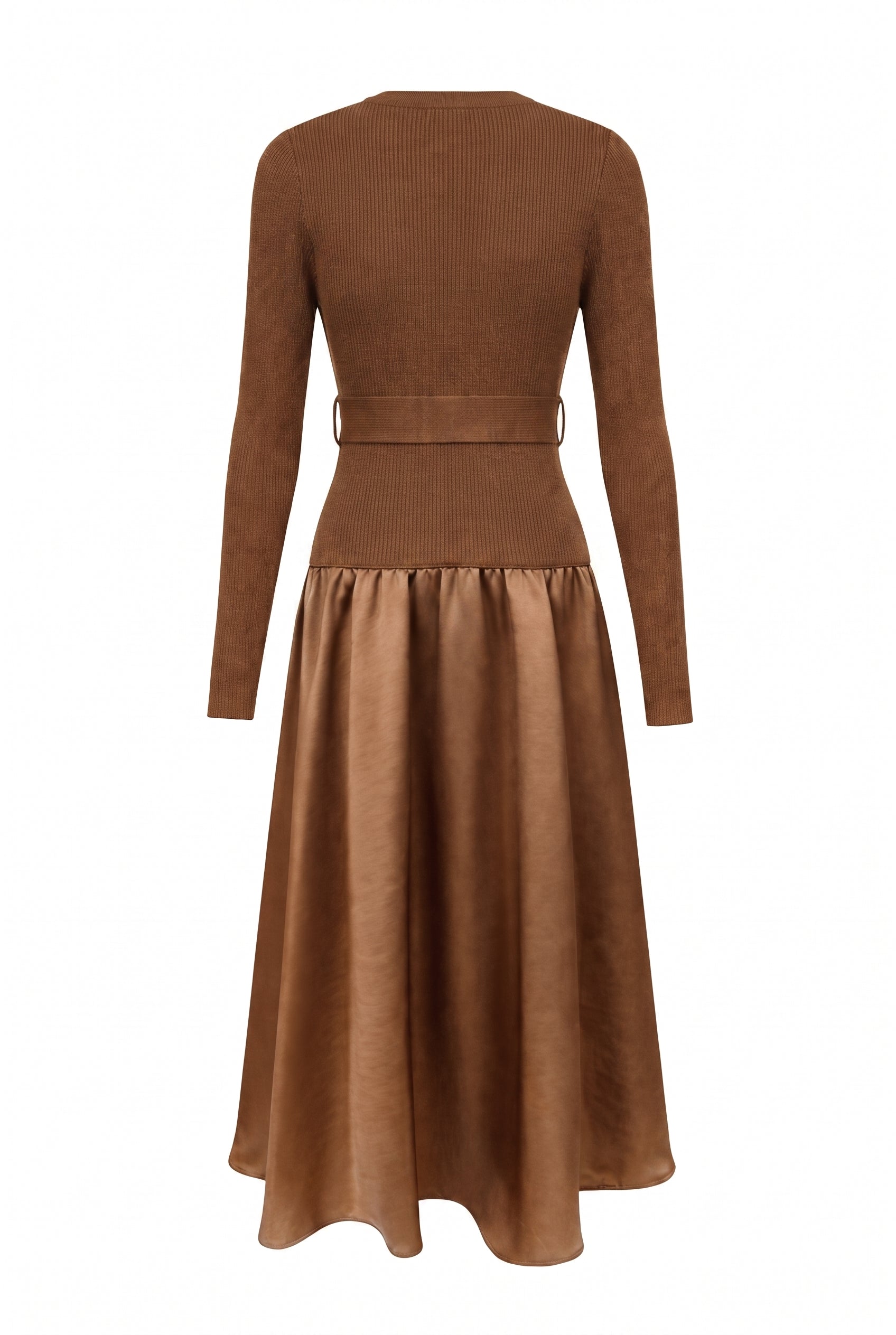 Odile Twofer Knit Midi Dress with Belt