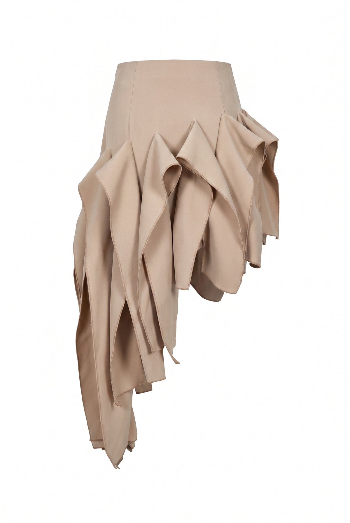 Asymmetric Twill Skirt