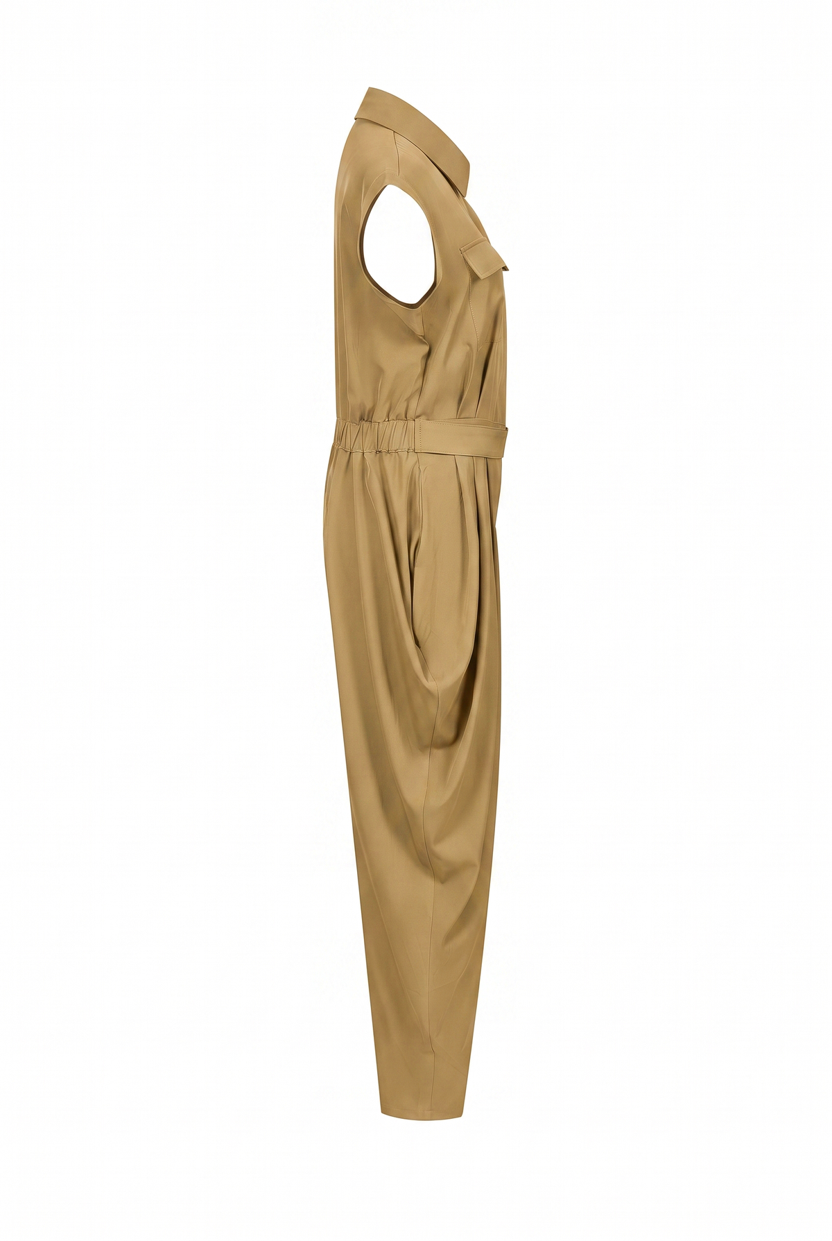 Ruched Safari Jumpsuit