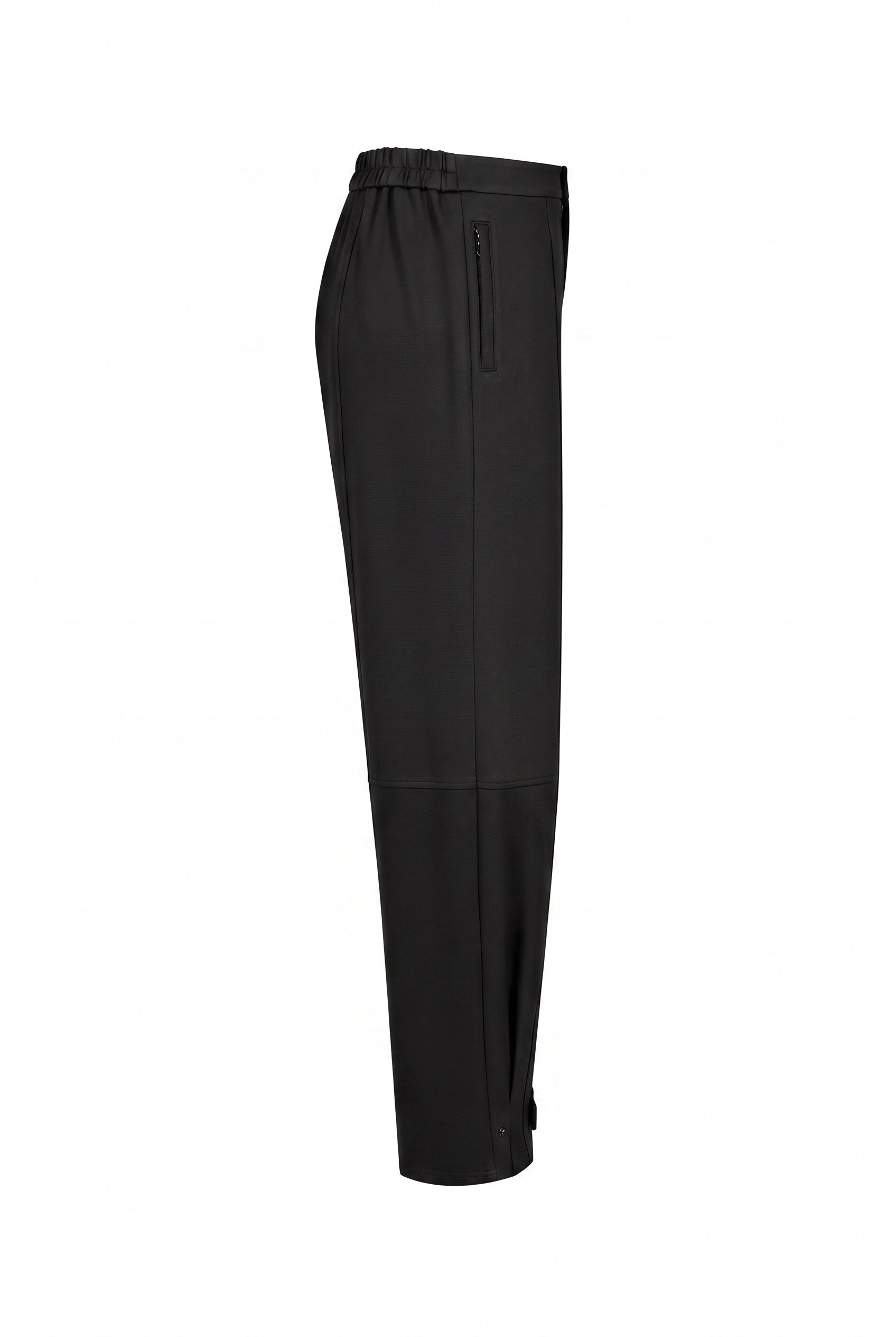 Knit Cut Seam Detail Wide Barrel Pants