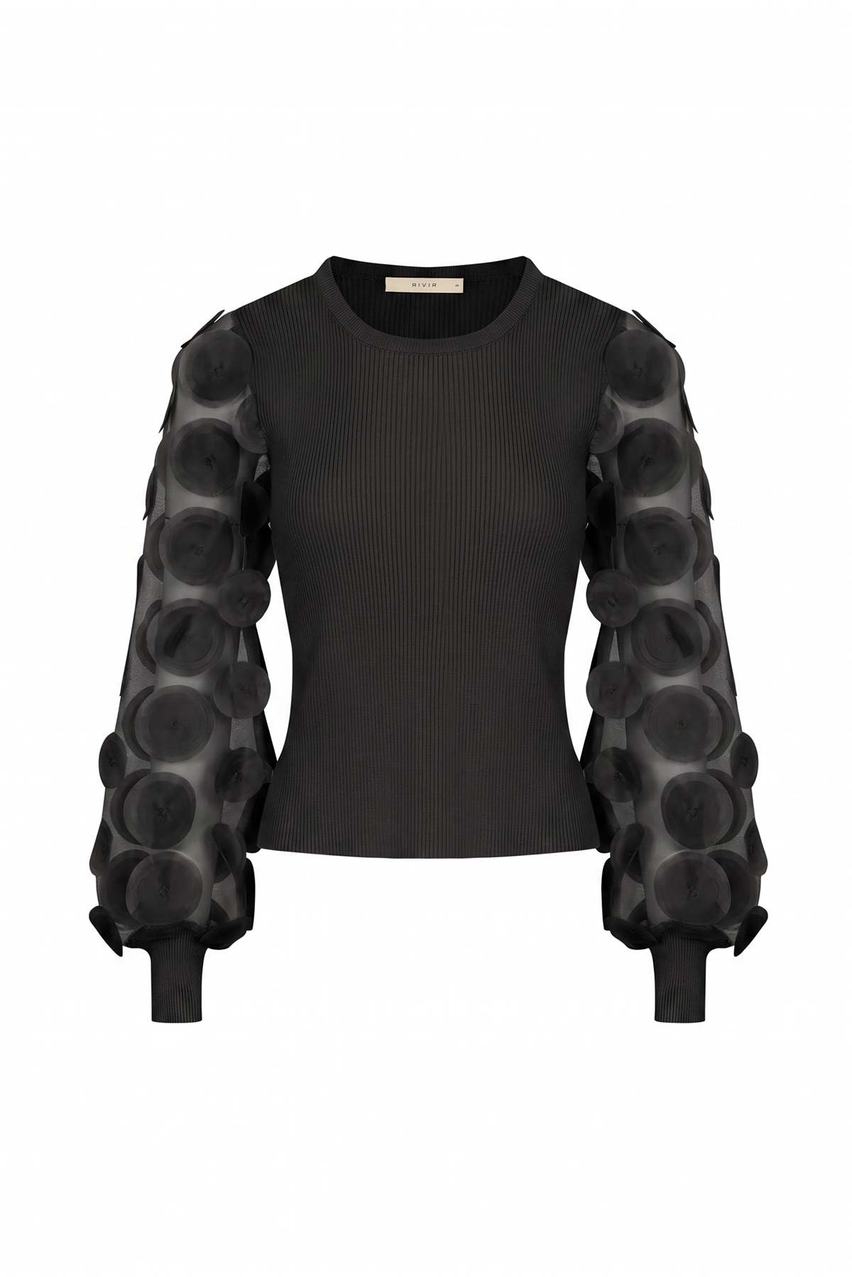 Long Sleeve Top with Mesh Detail