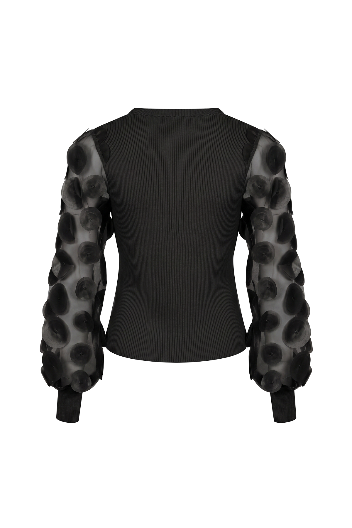 Long Sleeve Top with Mesh Detail
