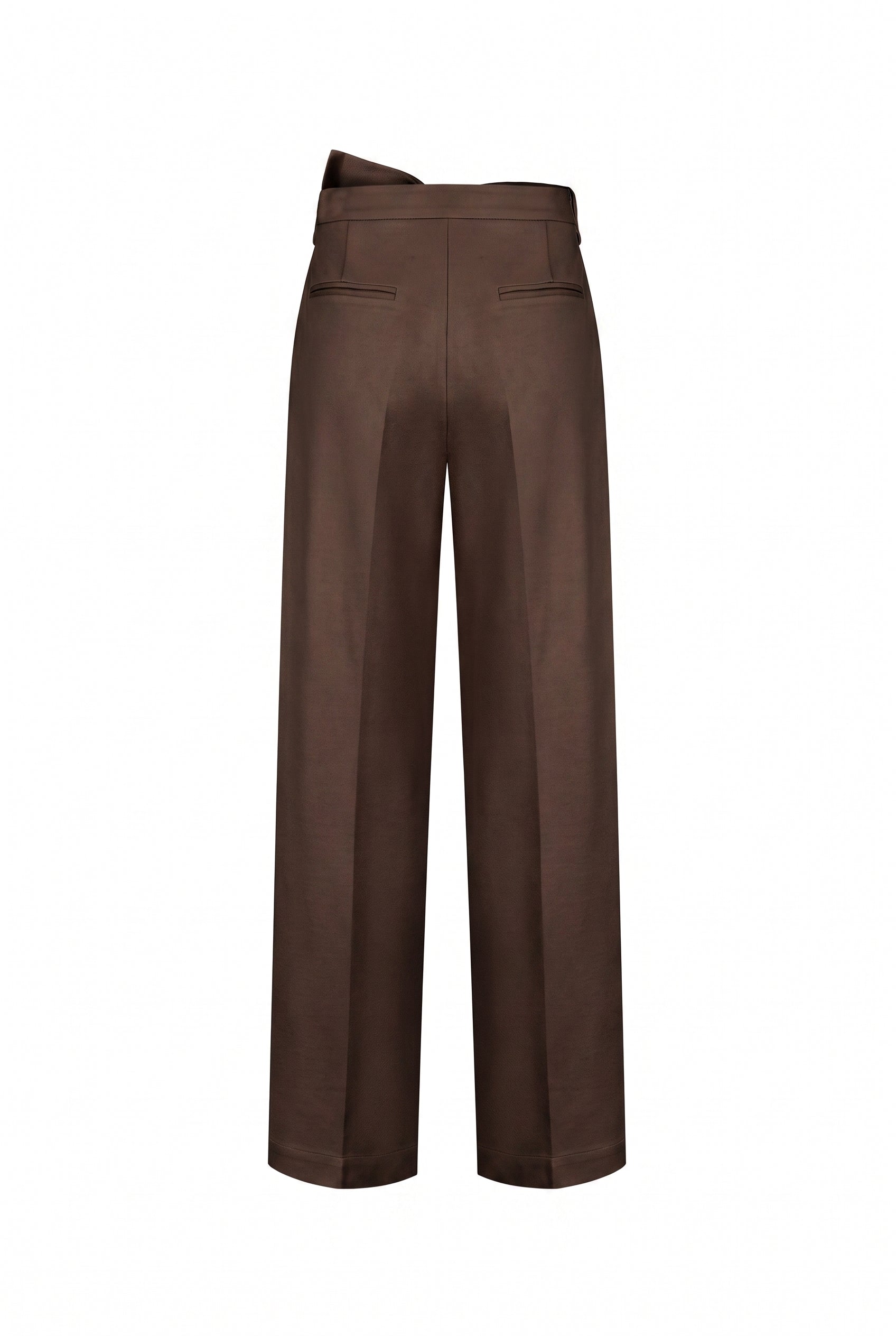 Marie Pleated Knit Pants With Bow