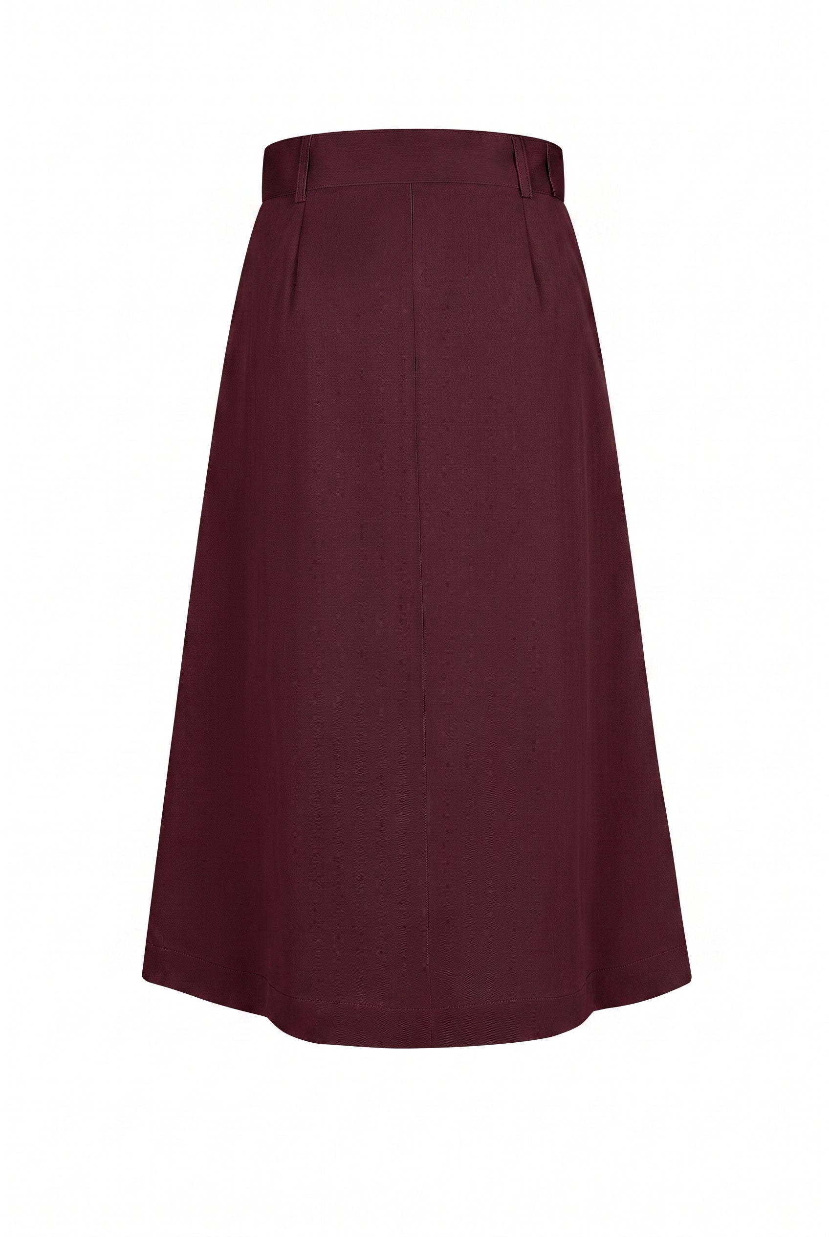 Axelle Woven Half Pleated Cargo Midi Skirt