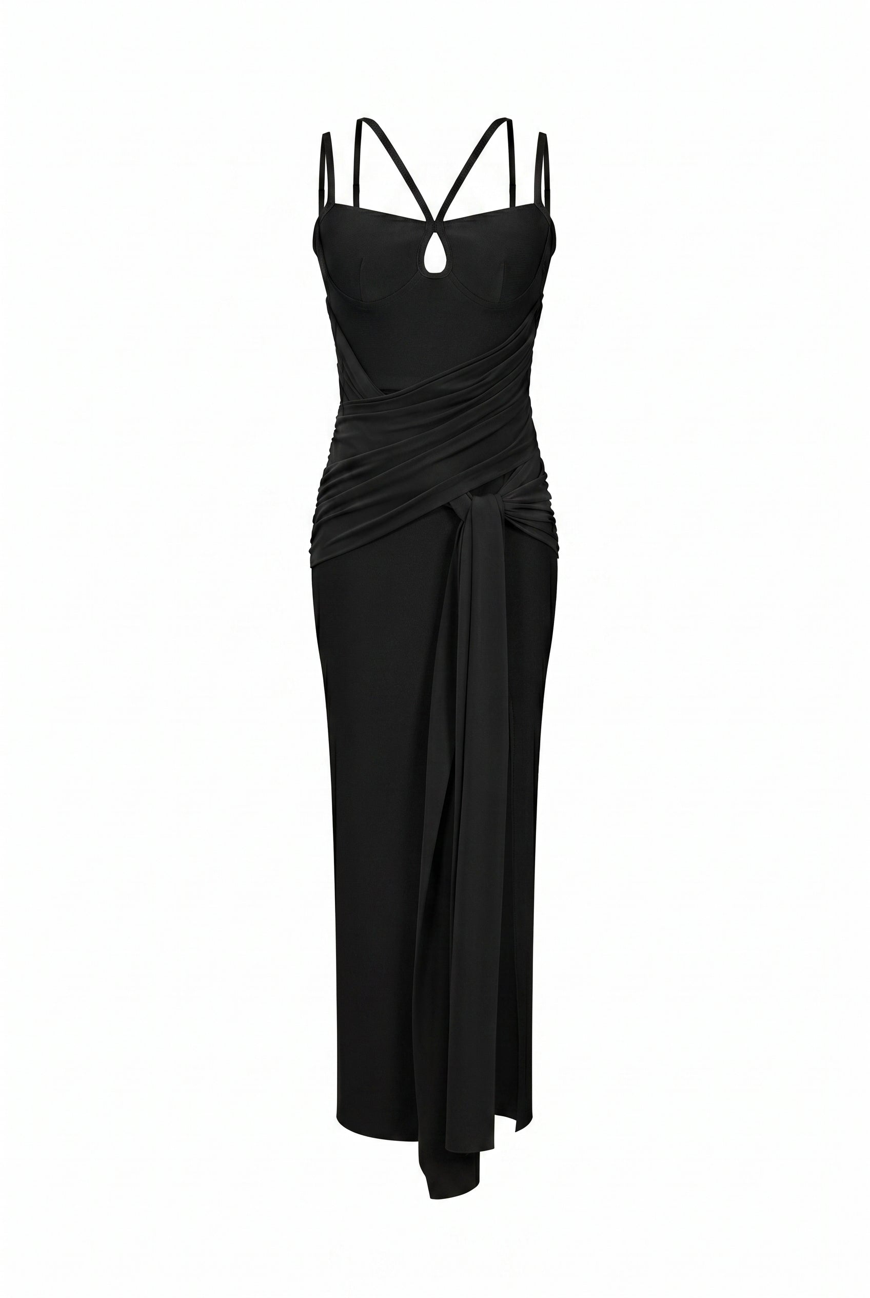 Bandage Strappy Maxi Dress with Wrap Detail