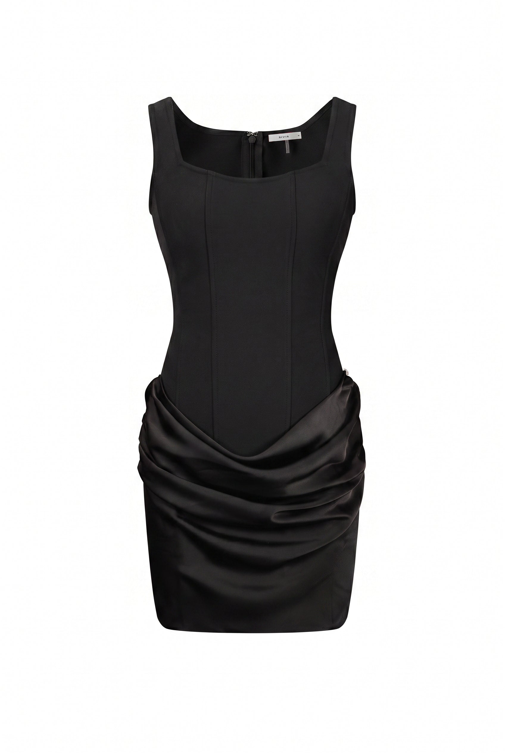Sleeveless Bandage dress with contrast