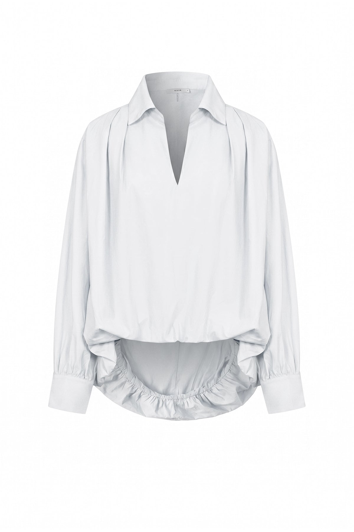 Woven Bubble High Low Shirt