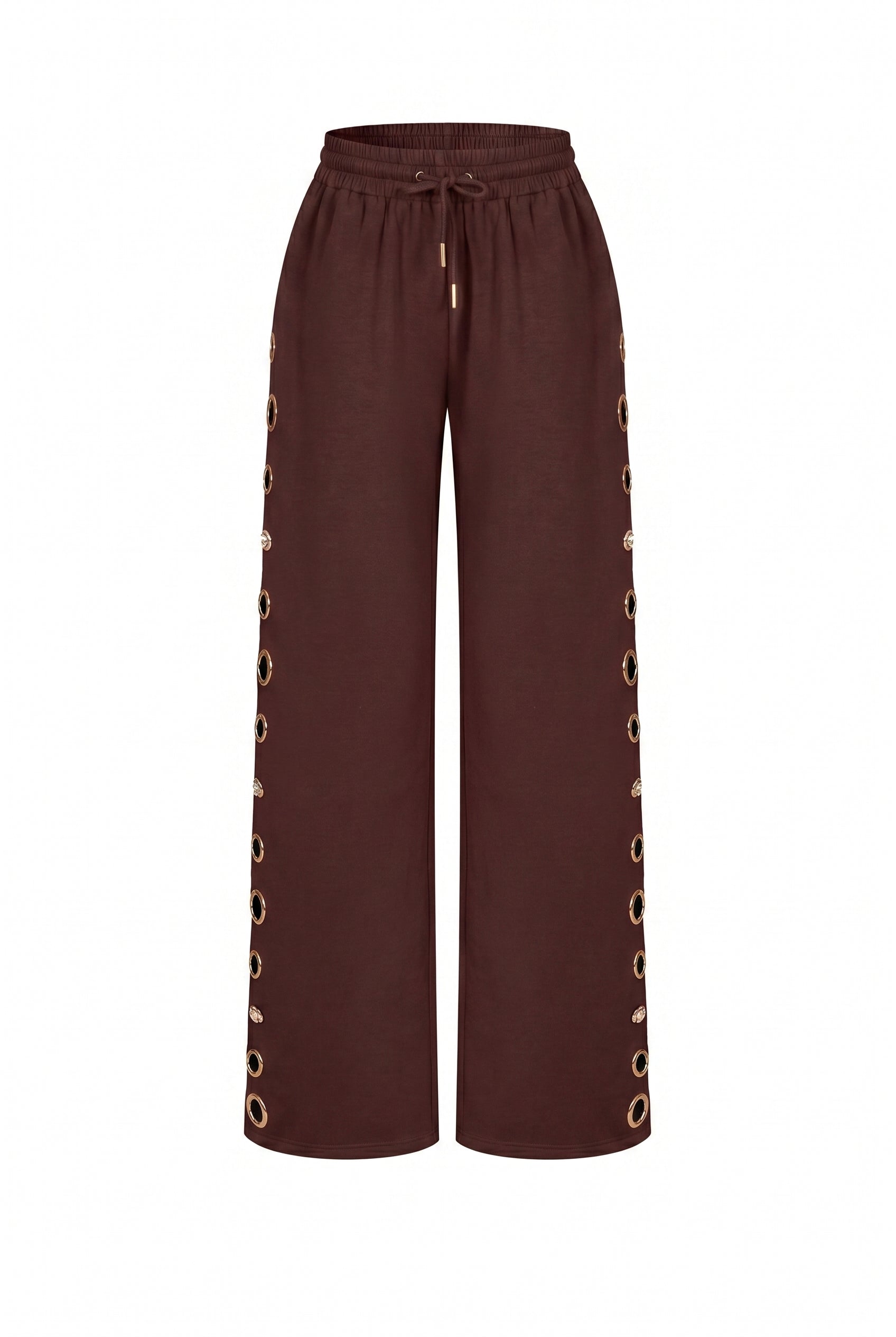 Grommet Detail Sweat Pants