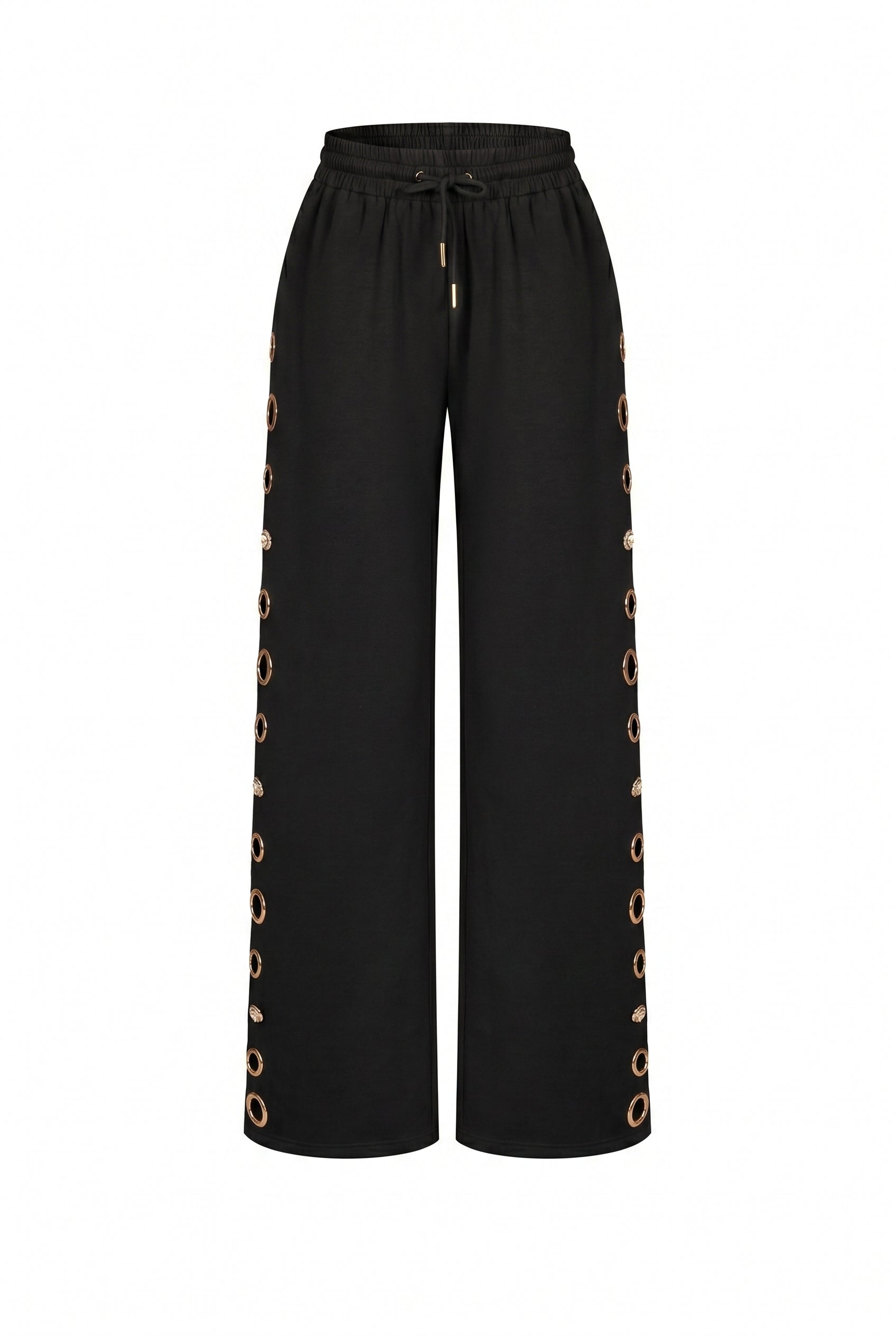 Grommet Detail Sweat Pants