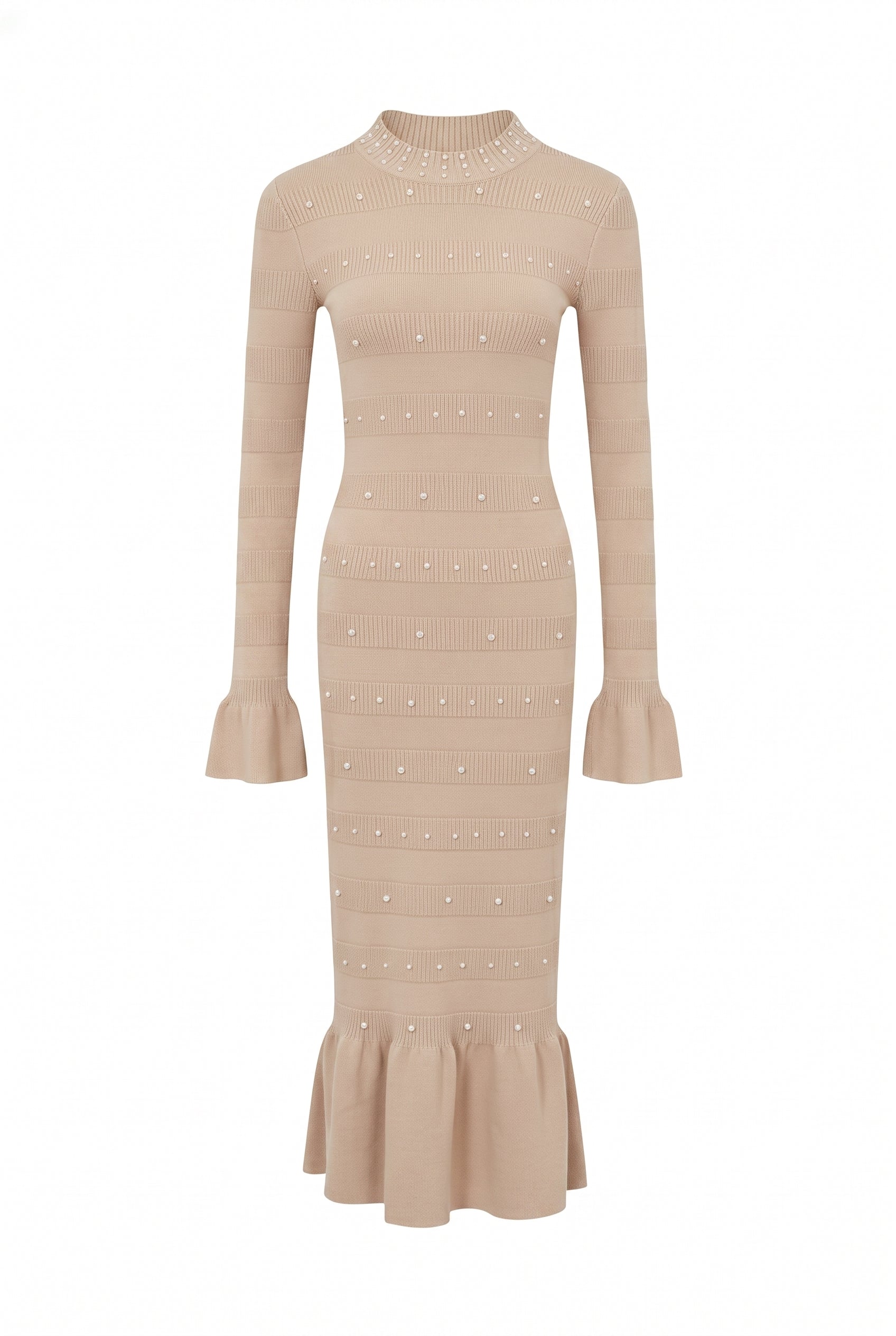 Studded Midi Knit Dress