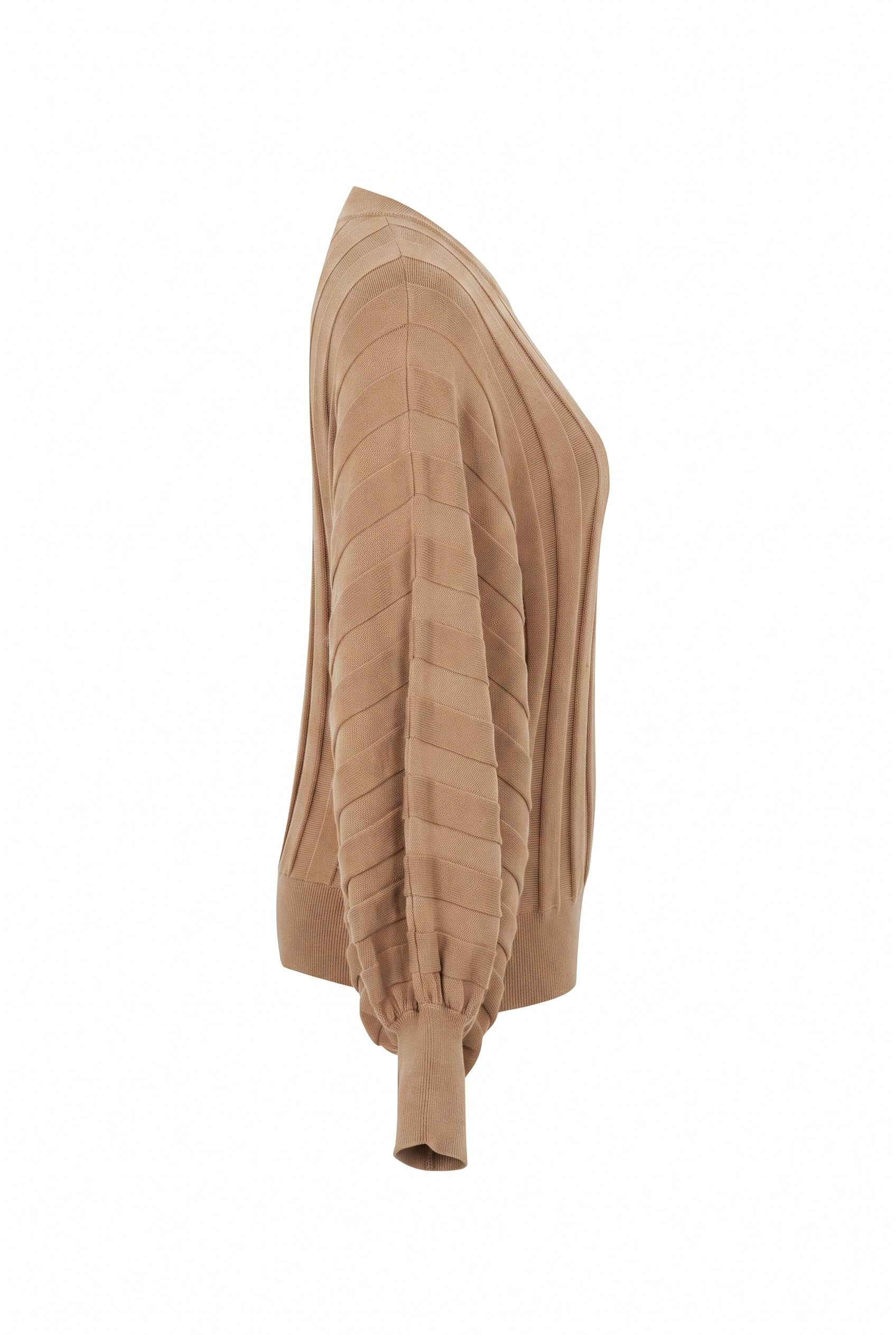 Stripe Texture Dolman Sweater