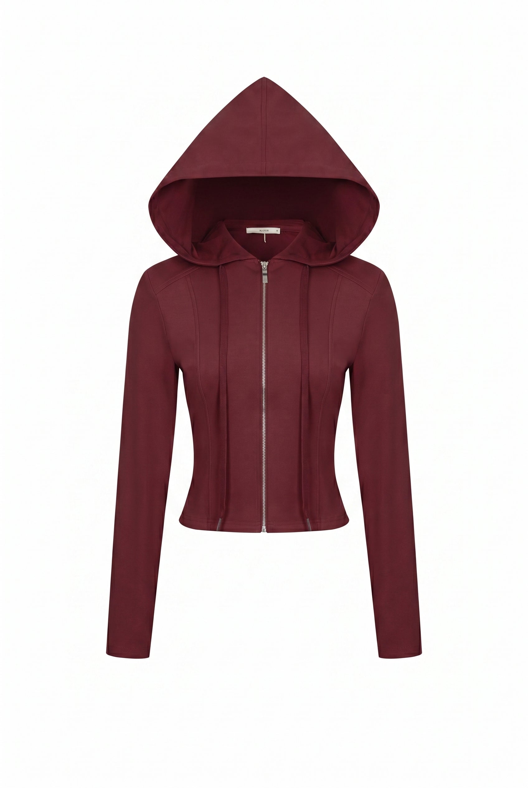 Zip Up Knit Hoodie