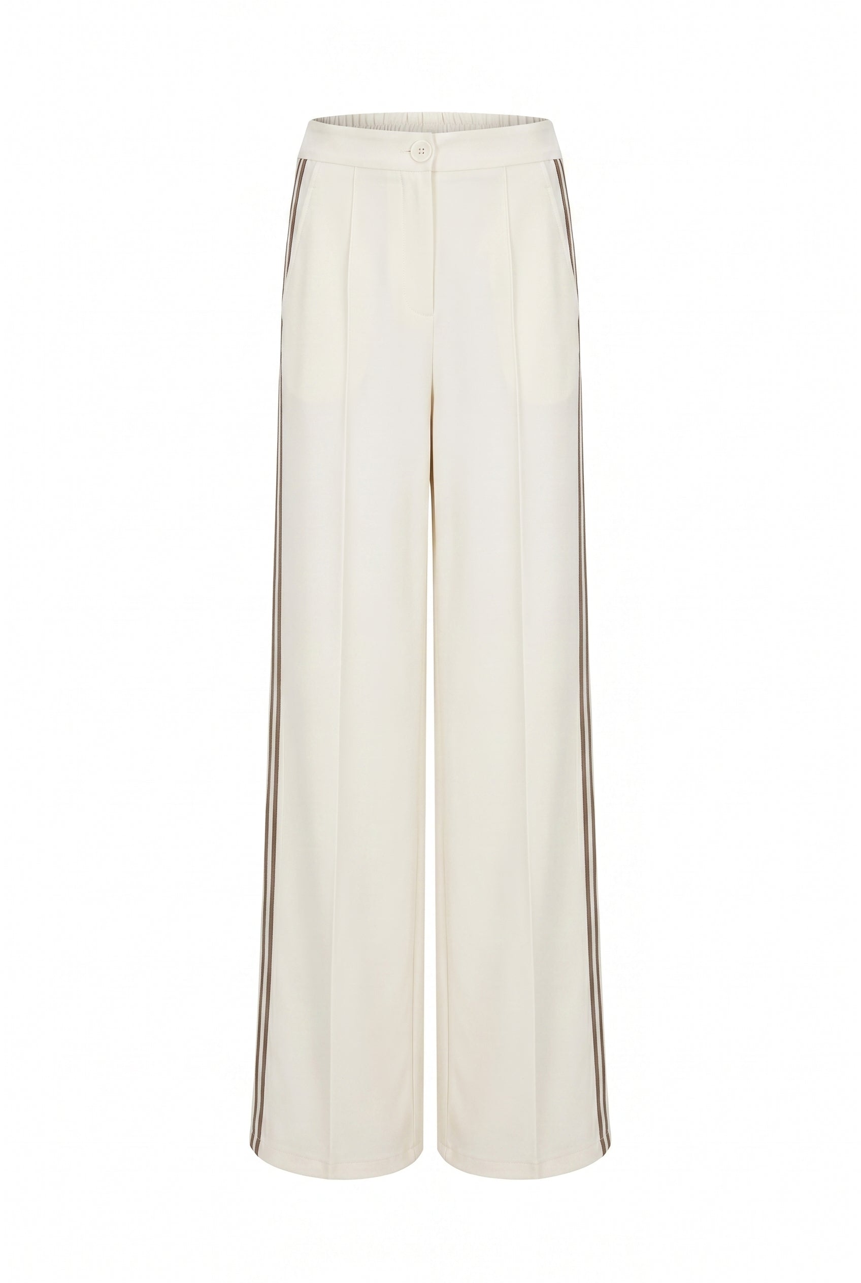 Woven Knit Mix Wide Pants