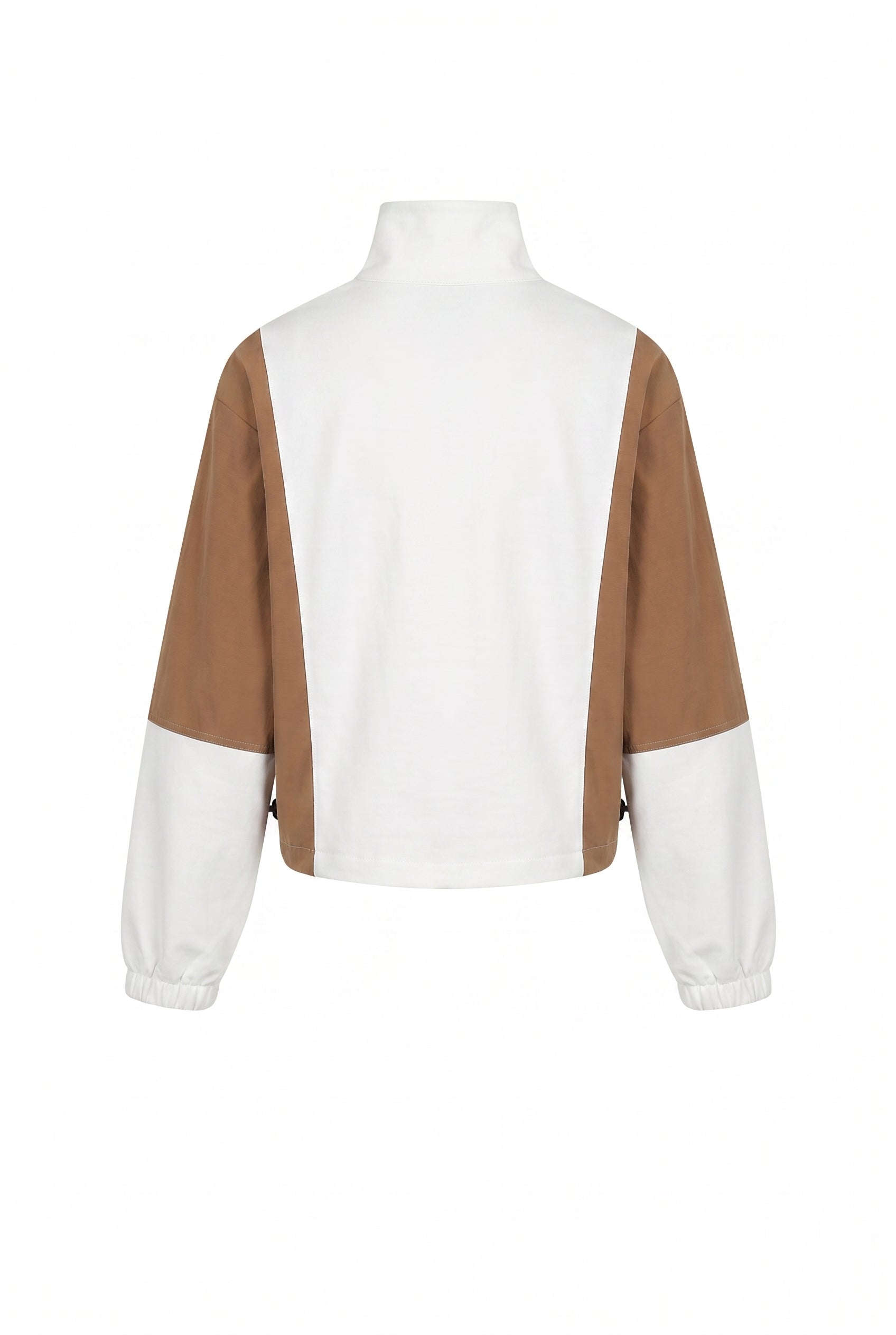 Knit Woven Mix Sporty SweatShirt