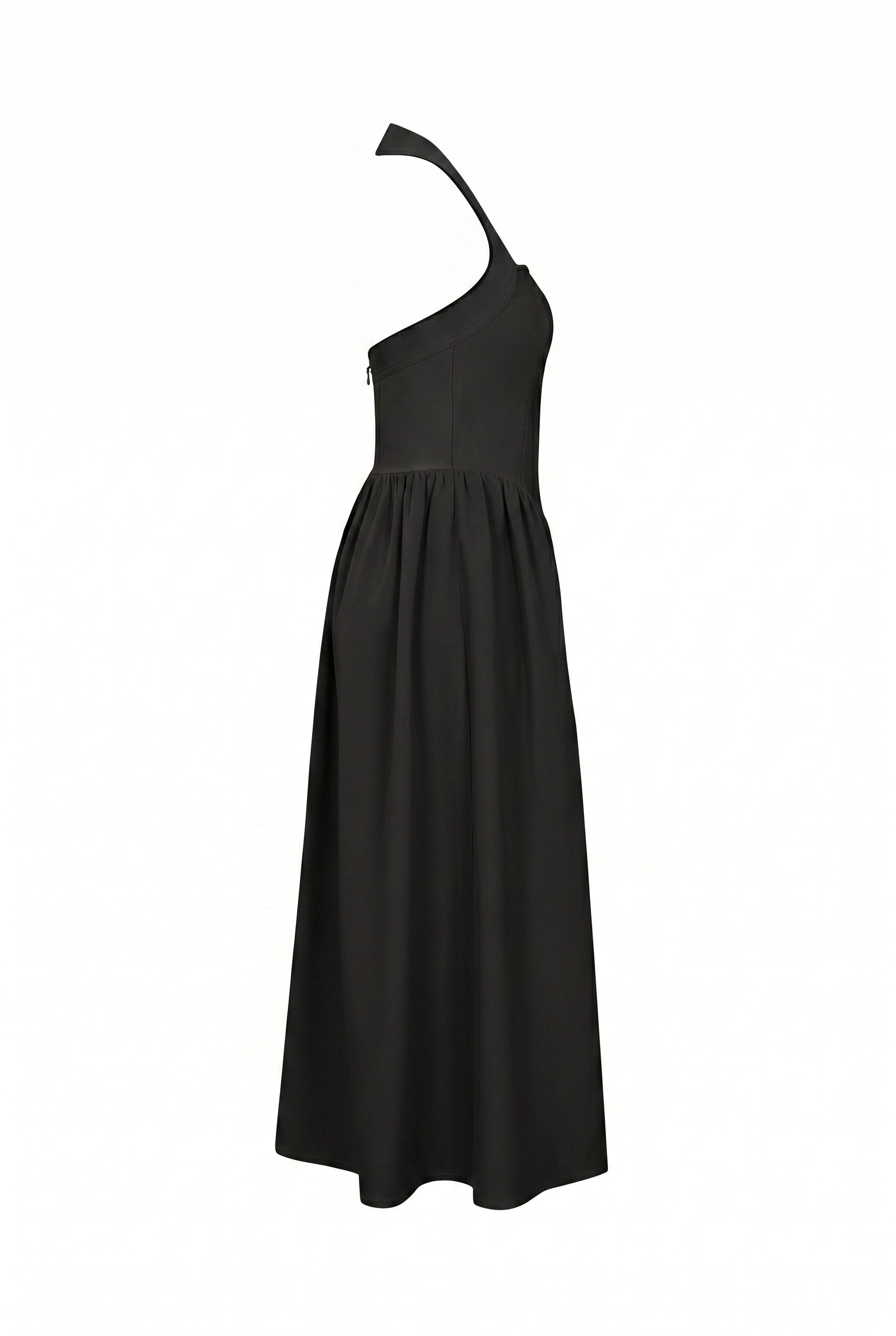 Halter Neck Flared Bandage Dress