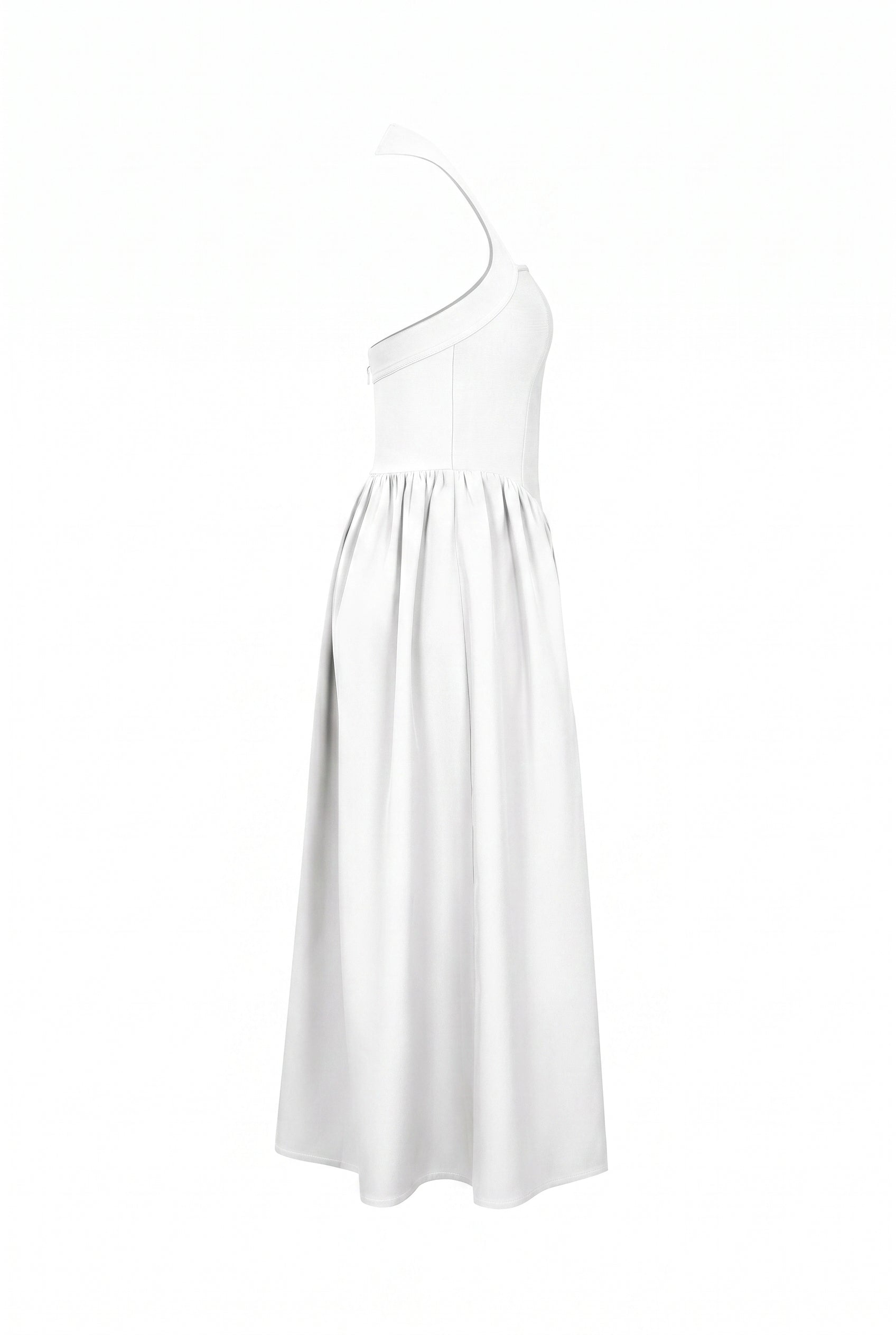 Halter Neck Flared Bandage Dress