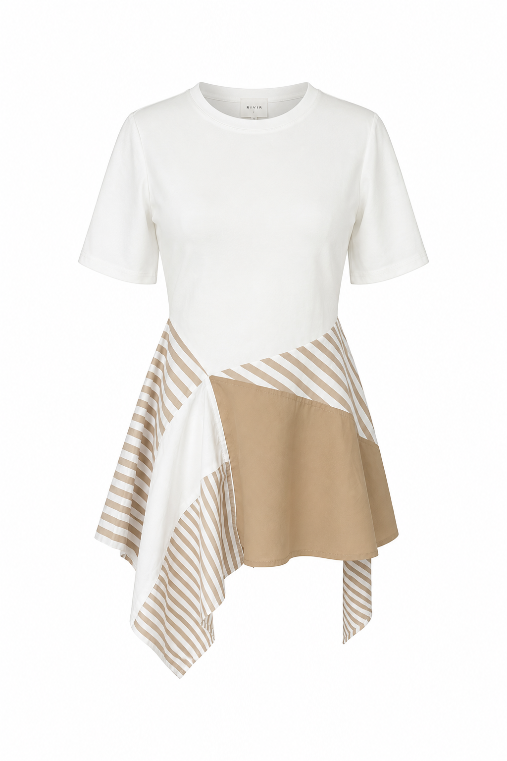 Striped Scarf Style Top