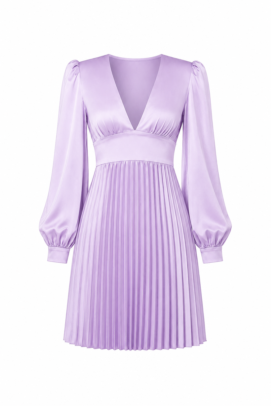 Empire Waist Pleated Dress