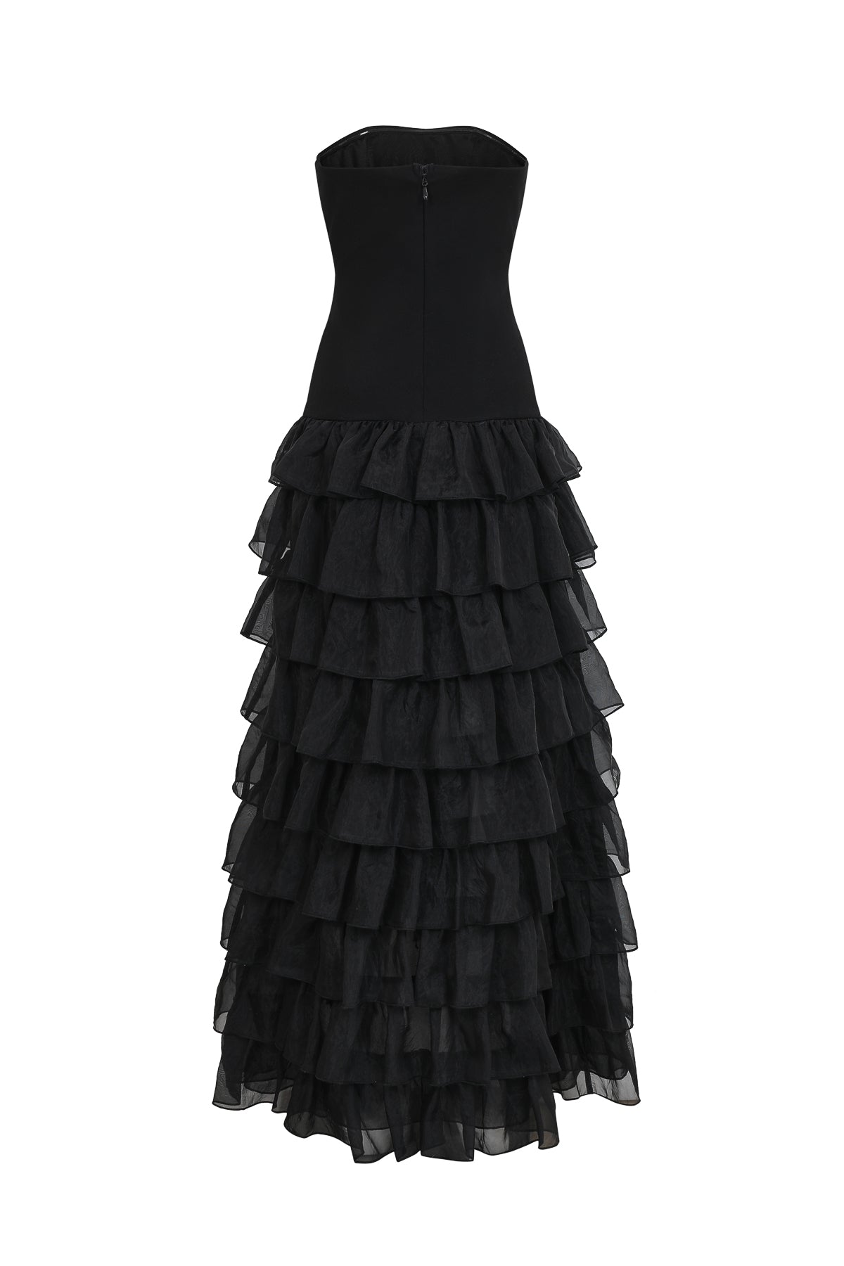 Dramatic Long Tier Tube Dress