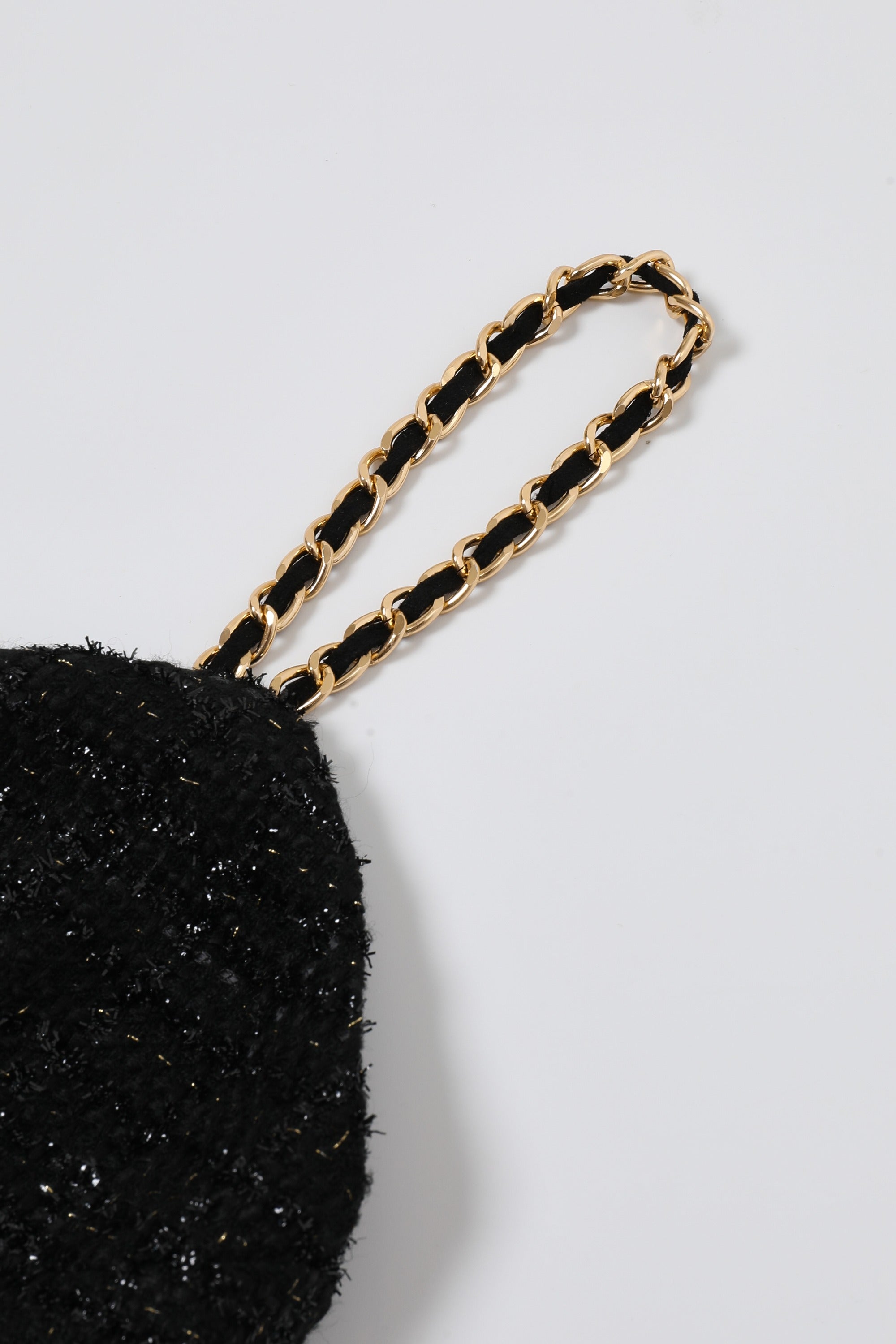 Strappy Tweed Flared Dress