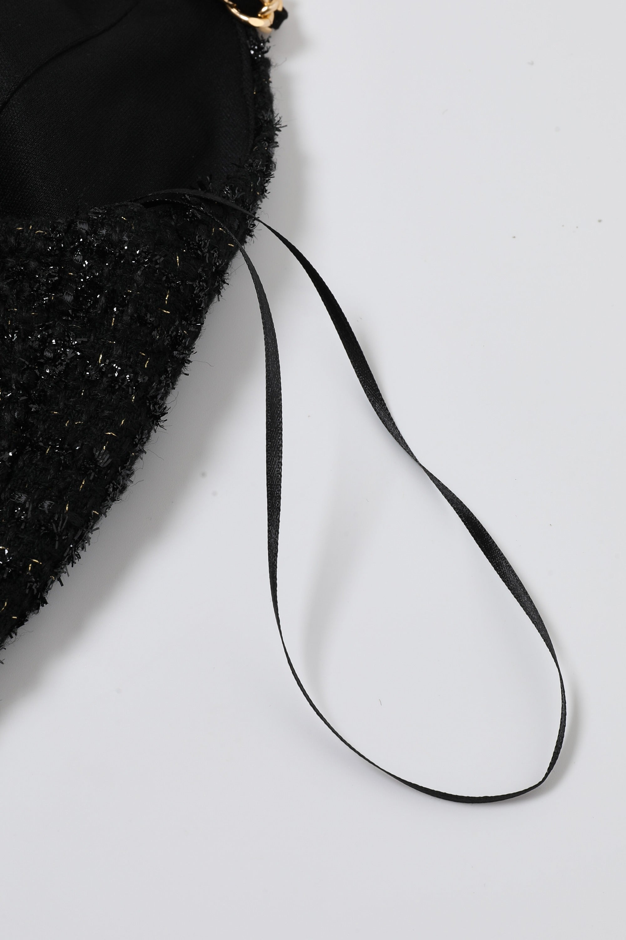 Strappy Tweed Flared Dress