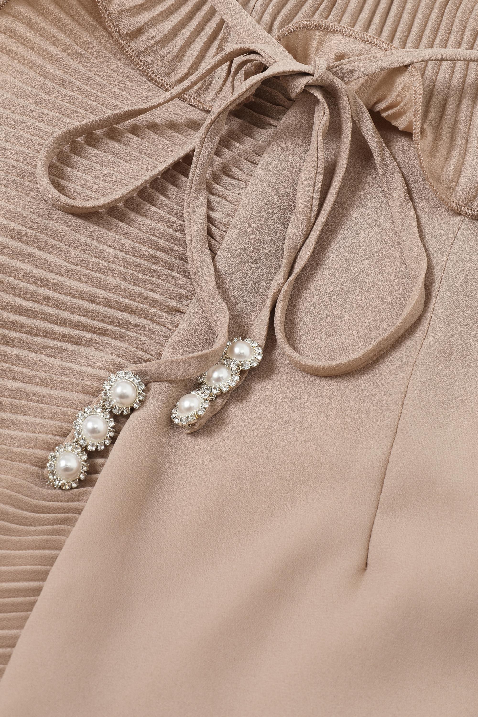 Ruffled Open Back Maxi Dress