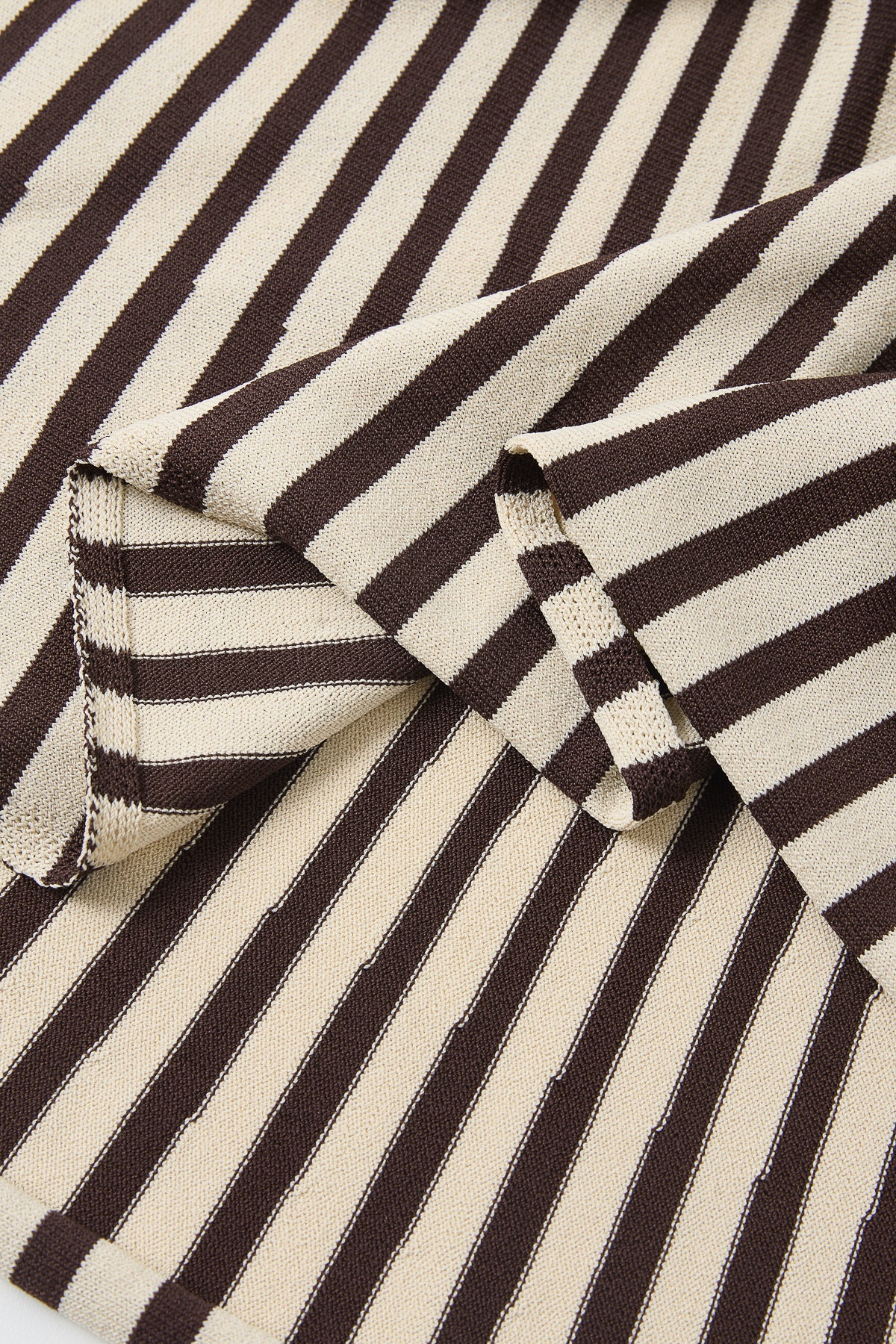 Sara Two Tone Striped Knit Maxi Dress